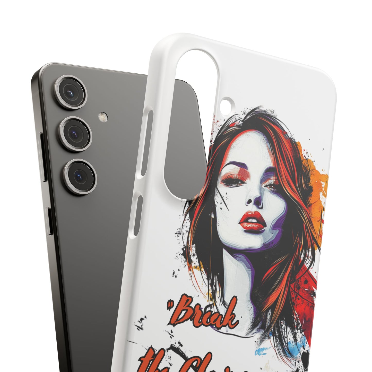 Empowering Art Snap Cases, Phone Cover, Break the Chains of Silence, Unique Gift, Inspirational Tech Accessories