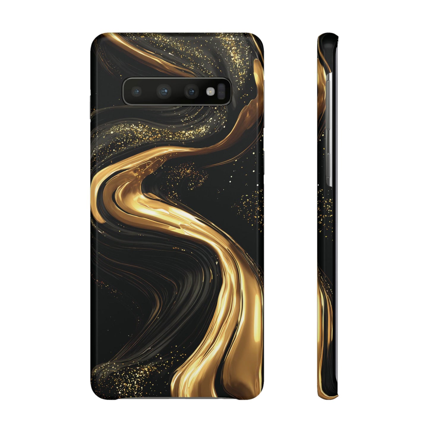 Elegant Gold Swirl Snap Case - Stylish Phone Cover, Modern Accessory, Gift for Her, Luxe Phone Case, Trendy Decor