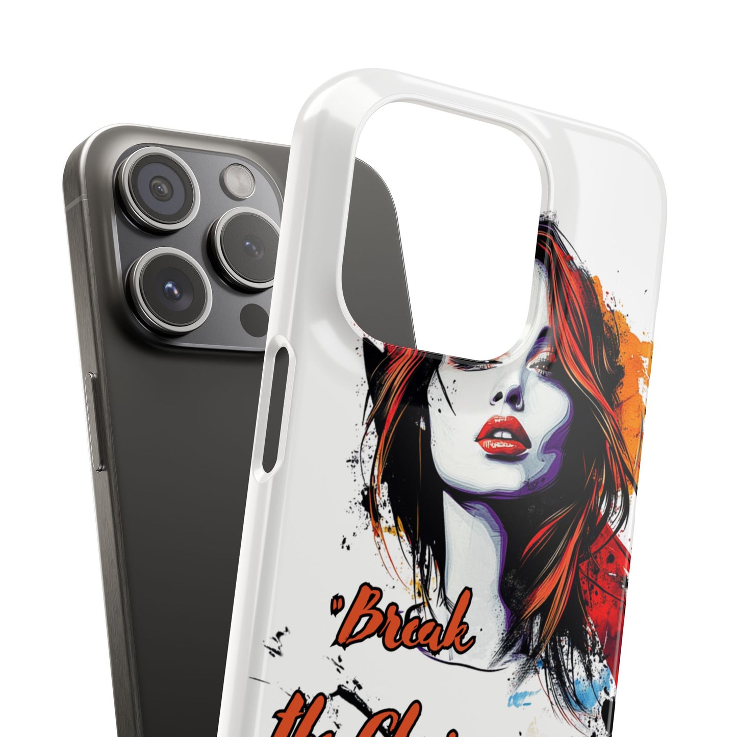 Empowering Art Snap Cases, Phone Cover, Break the Chains of Silence, Unique Gift, Inspirational Tech Accessories