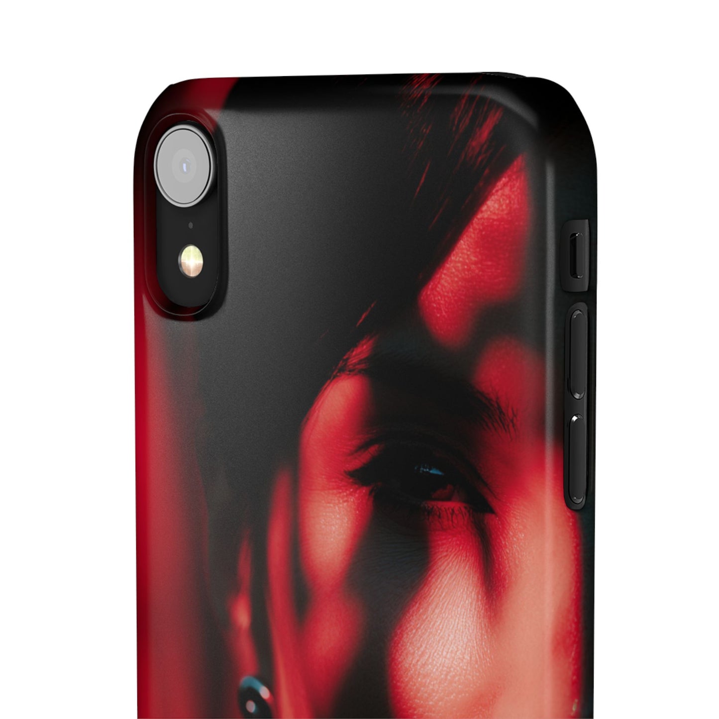 Stylish Snap Cases for Phone, Artistic Phone Cover, Unique Gifts, Red Aesthetic Case, Trendy Accessory, Vibrant Protection