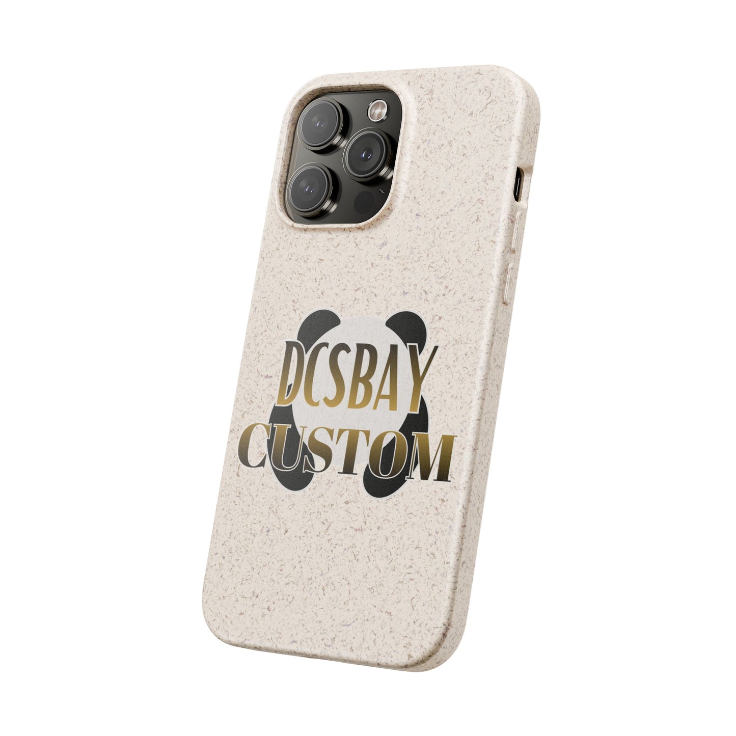 Biodegradable Panda Phone Case — Eco-Friendly Customizable iPhone Cover
