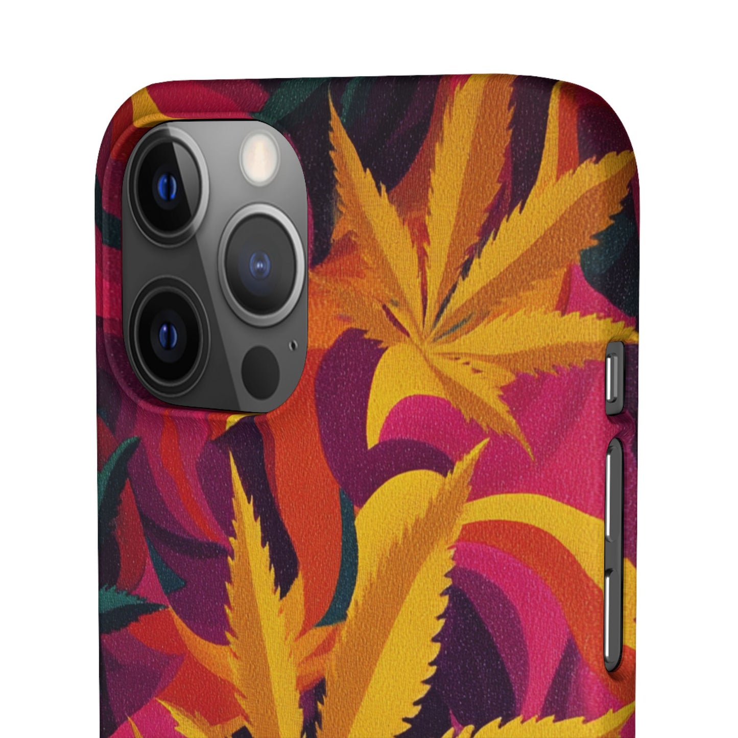 Autumn Vibe Cannabis Snap Case for IPhones and Samsungs Custom