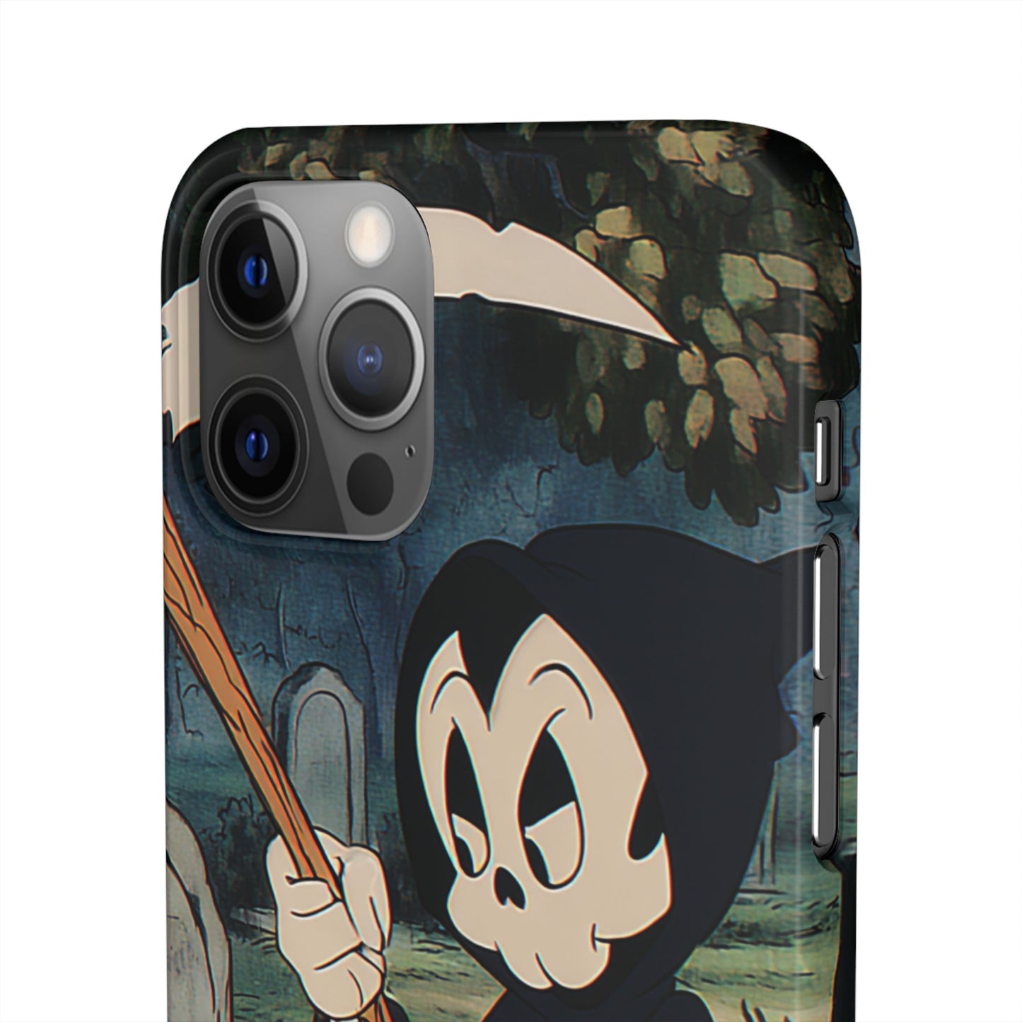 Grim Reaper Snap Case, Halloween Phone Case, Cute Death Phone Cover, Spooky Accessories, Unique Phone Protector