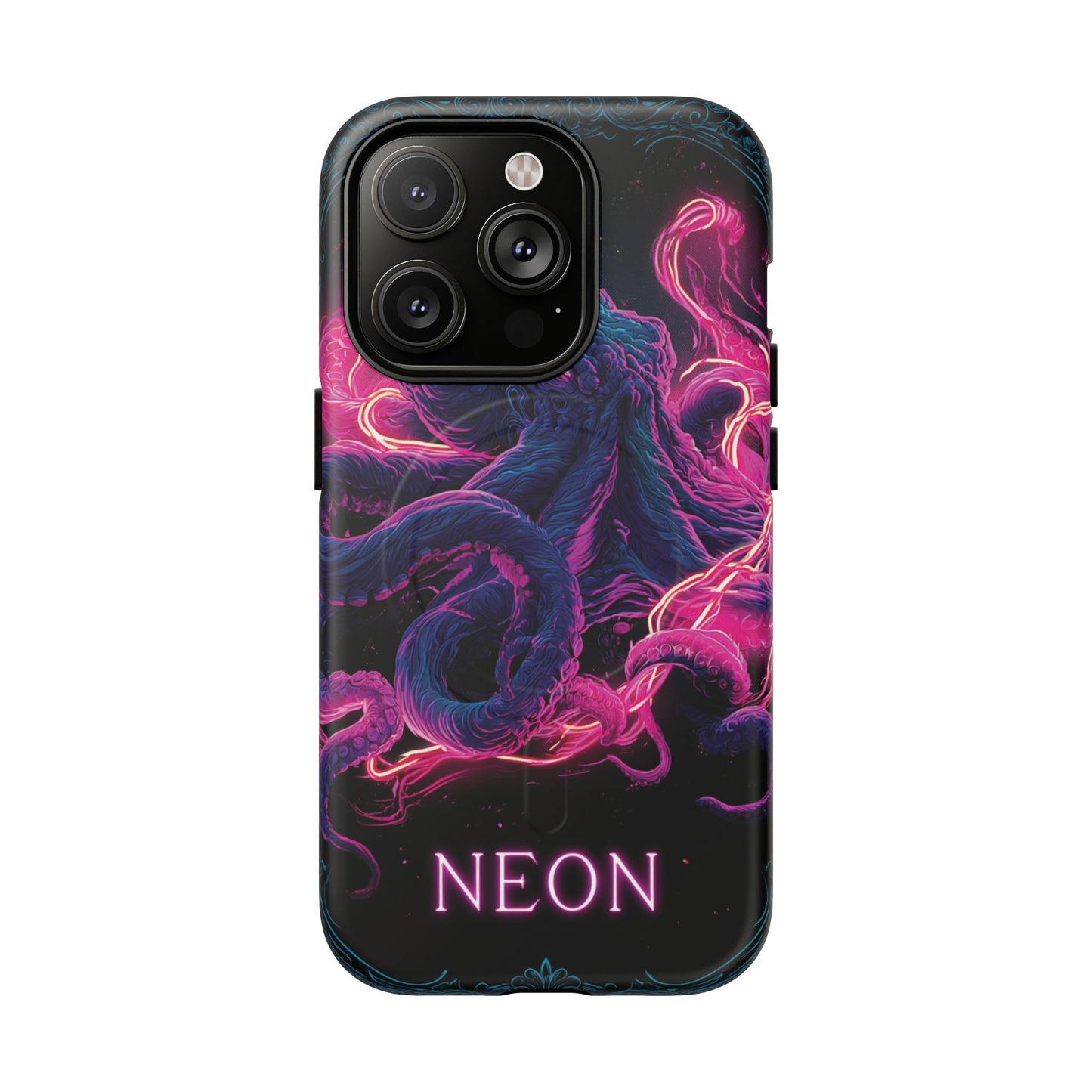 Neon Octopus Phone Case — Tough Magnetic Protective Cover