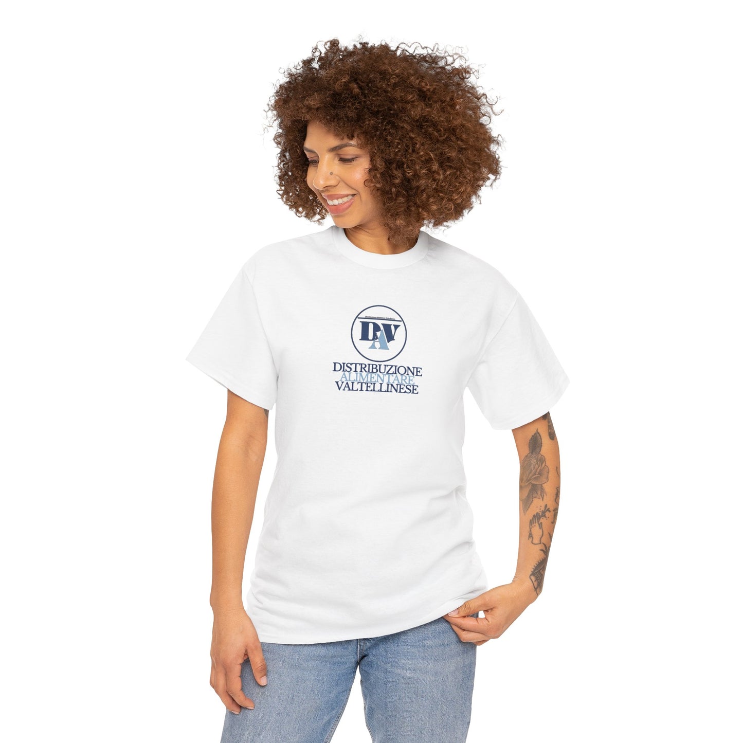 DV Distillerie Vallée d'Asne Logo T‑Shirt — Minimal White Logo Tee