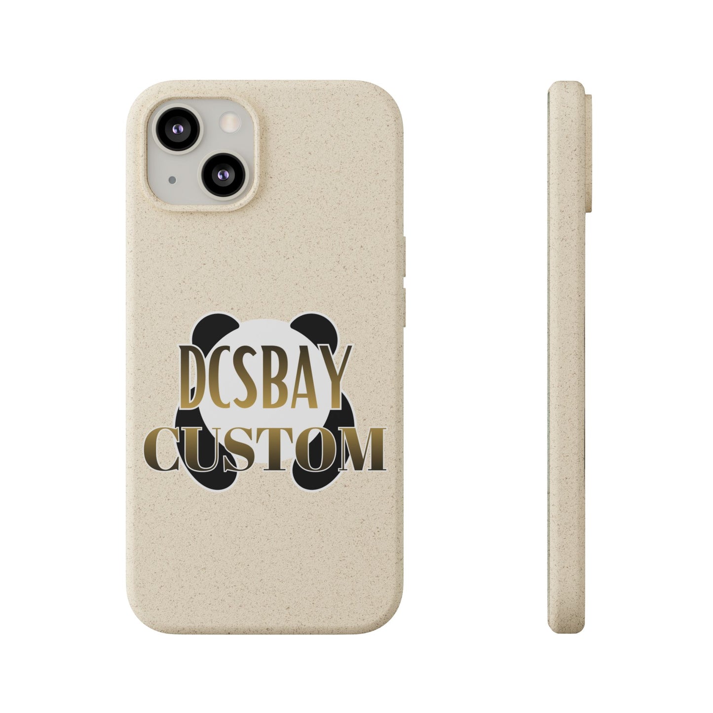 Biodegradable Panda Phone Case — Eco-Friendly Customizable iPhone Cover