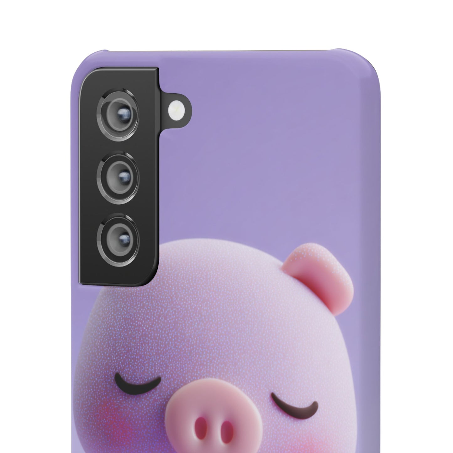 Cute Pig Snap Case for iPhone, Animal Lovers Phone Cover, Kawaii Aesthetic Accessory, Birthday Gift, Unique Phone Protection