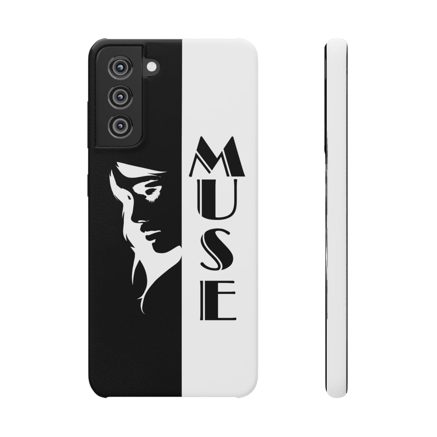 Black And White Bold Muse Snap Case Cover for iPhone and Samsung