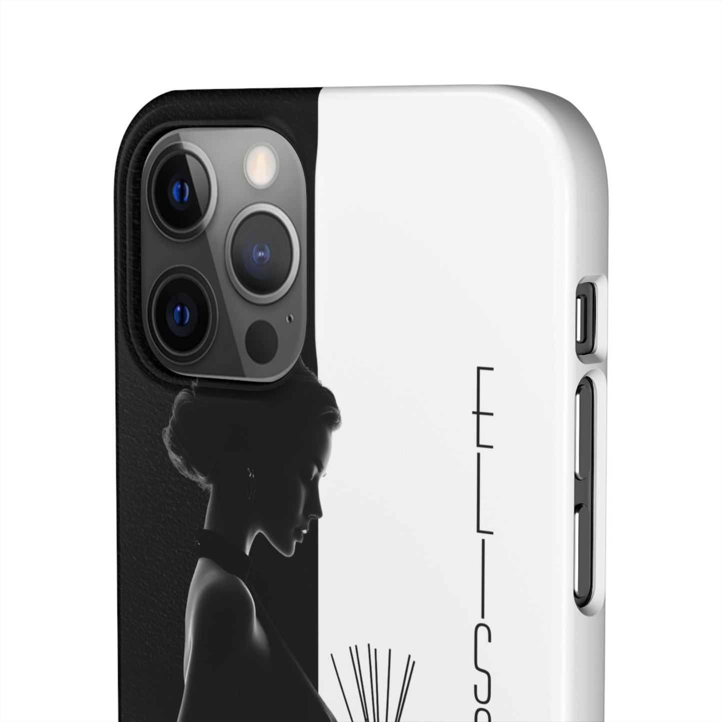Custom Black and White Snap Case for Women Phone Cover for iPhone and Samsung