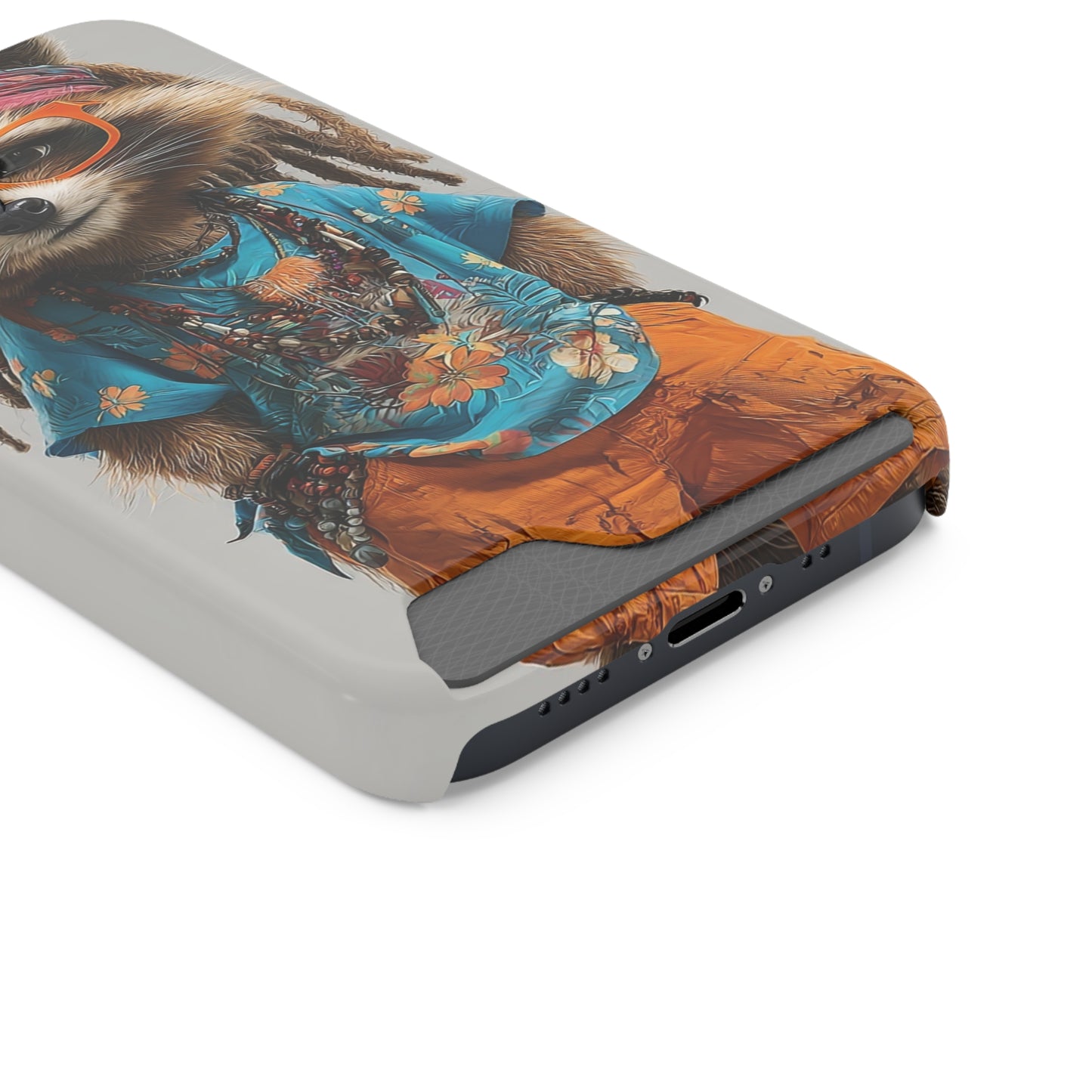 Boho Raccoon Phone Case with Card Holder, Cute Animal Phone Cover, Retro Stylish Phone Protector, Gifts for Animal Lovers, Trendy [...]