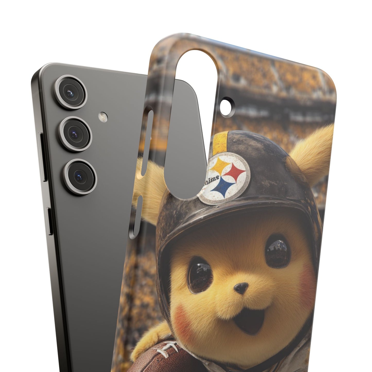 Fun Character Sports Snap Case, Phone Case, Fun Tech Accessory, Cute Gift for Gamers, Football Lovers, Kids.