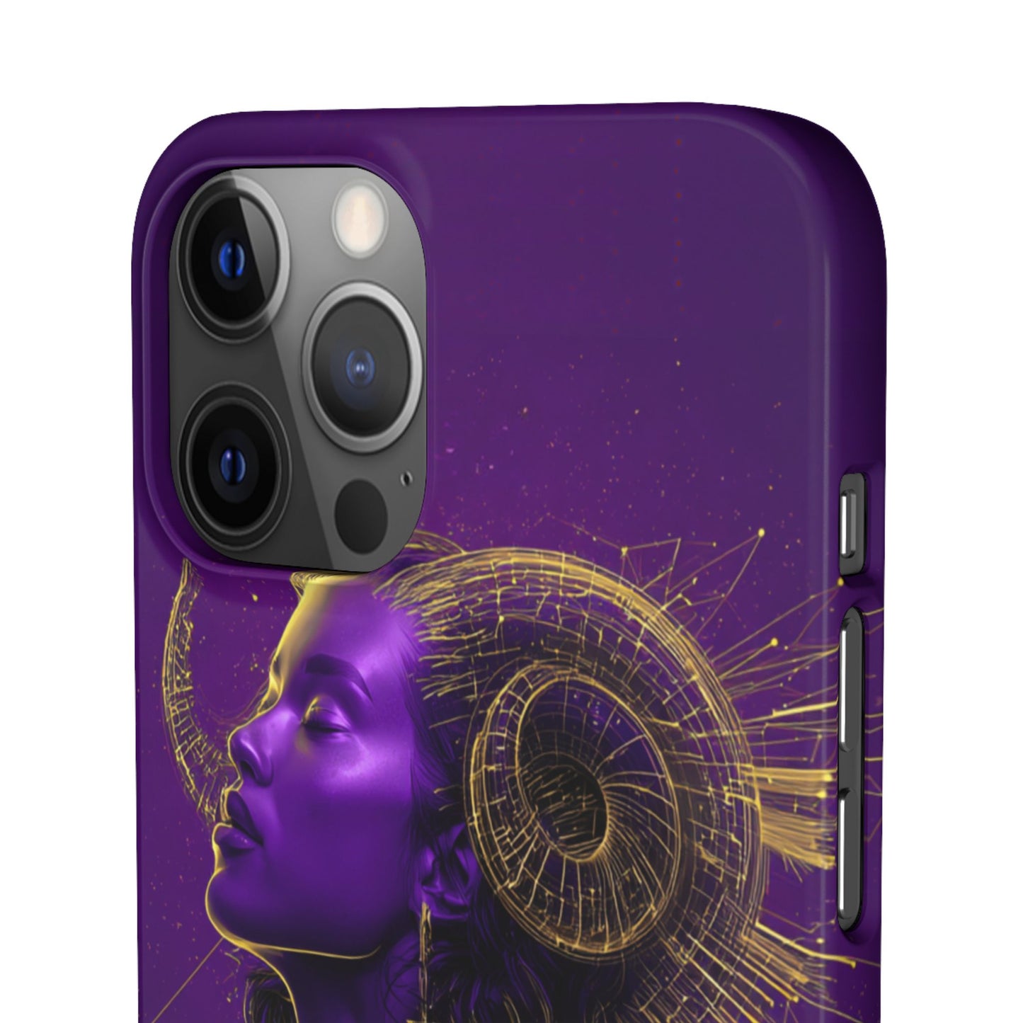 Purple Gold Celestial Virgo Snap Case and Protective Cover for Samsung and iPhone