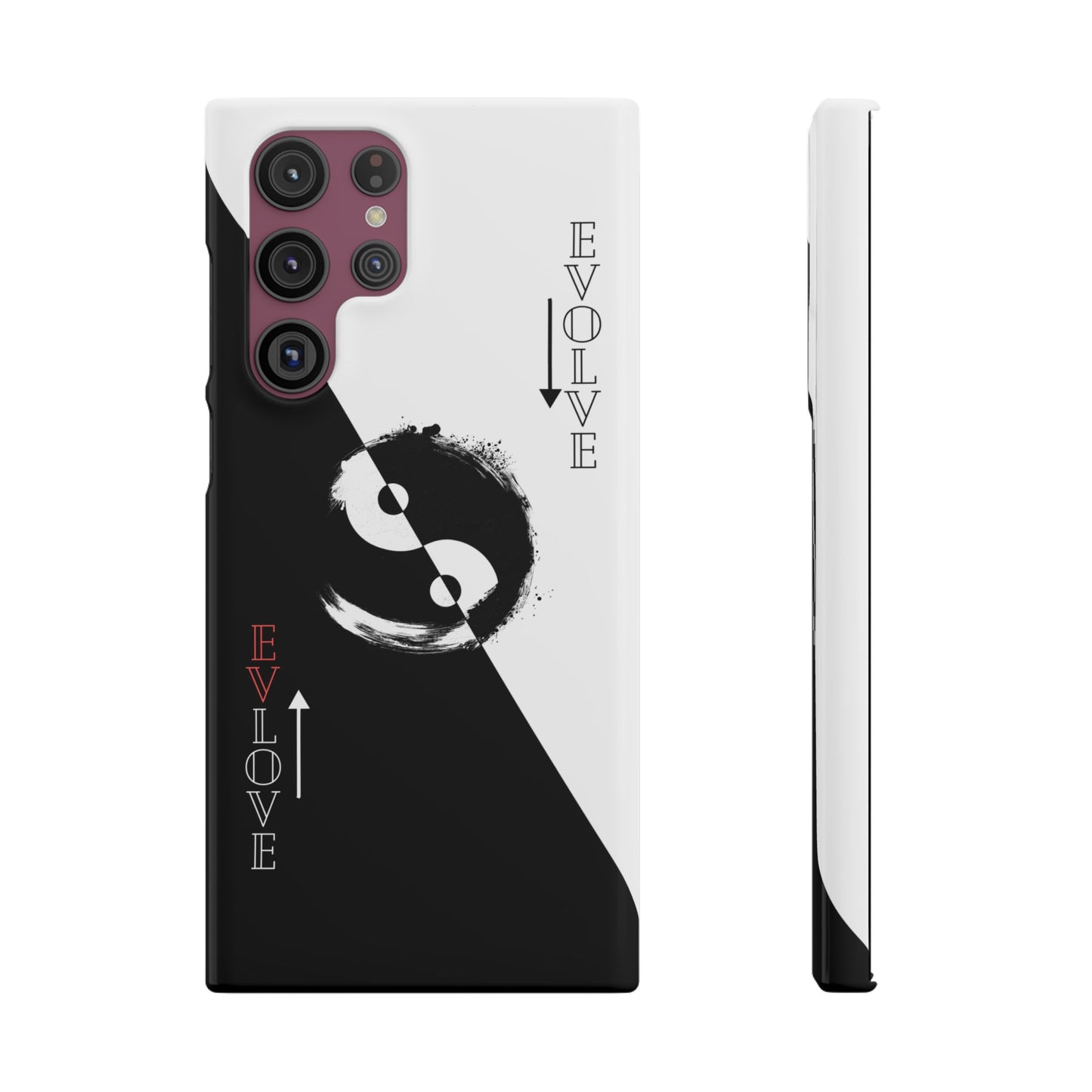 Yin Yang Evolve Black and White Snap Case Cover for iPhone and Samsung