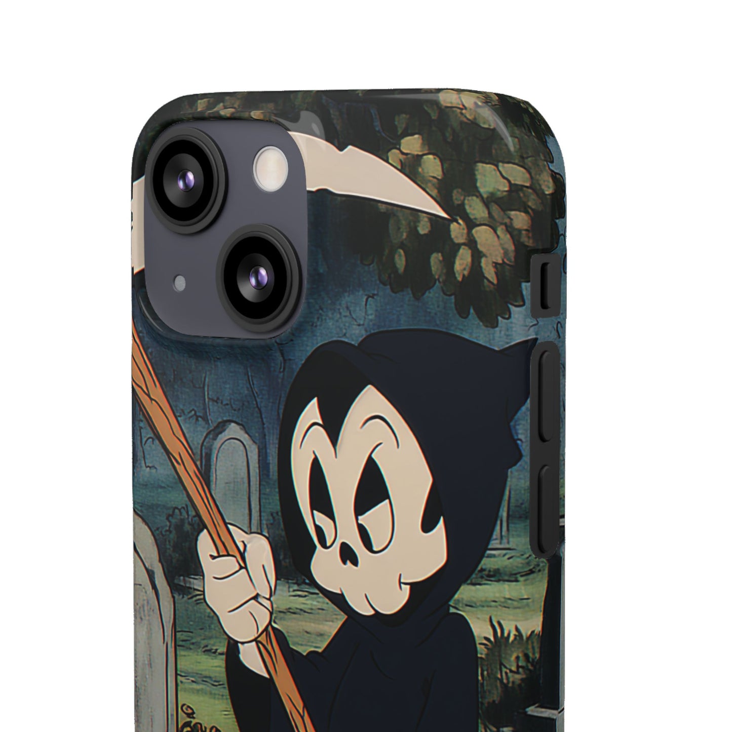Grim Reaper Snap Case, Halloween Phone Case, Cute Death Phone Cover, Spooky Accessories, Unique Phone Protector