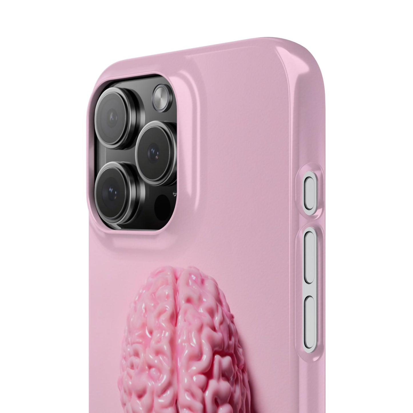 Slim Cases, Brain Design Phone Case With Card Holder, Cute Tech Accessory, Unique Gift for Students, Stylish Phone Protection, Valentine's