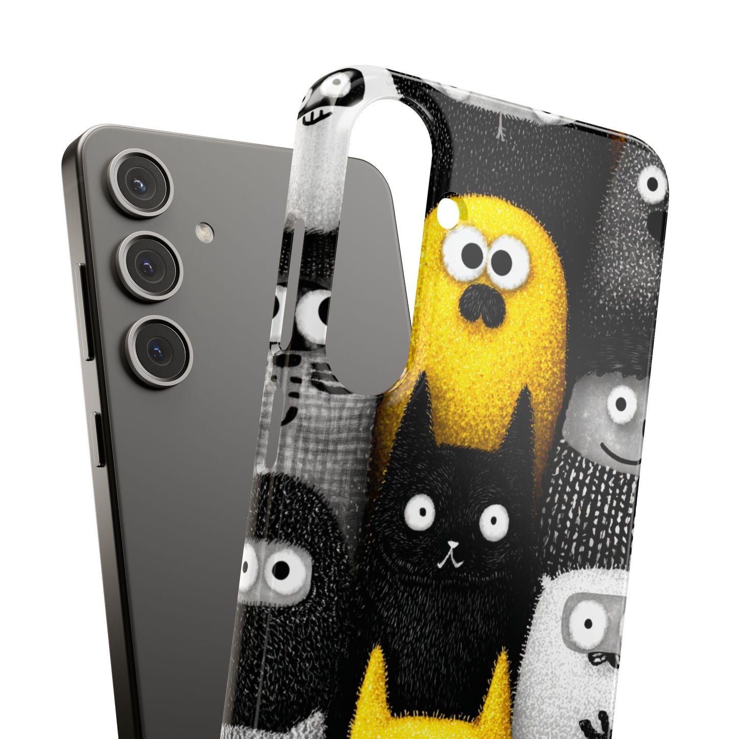 Colorful Character Snap Cases, Cute Phone Cover, Unique Gift for Kids, Fun Accessory, Perfect for Birthdays, Holidays