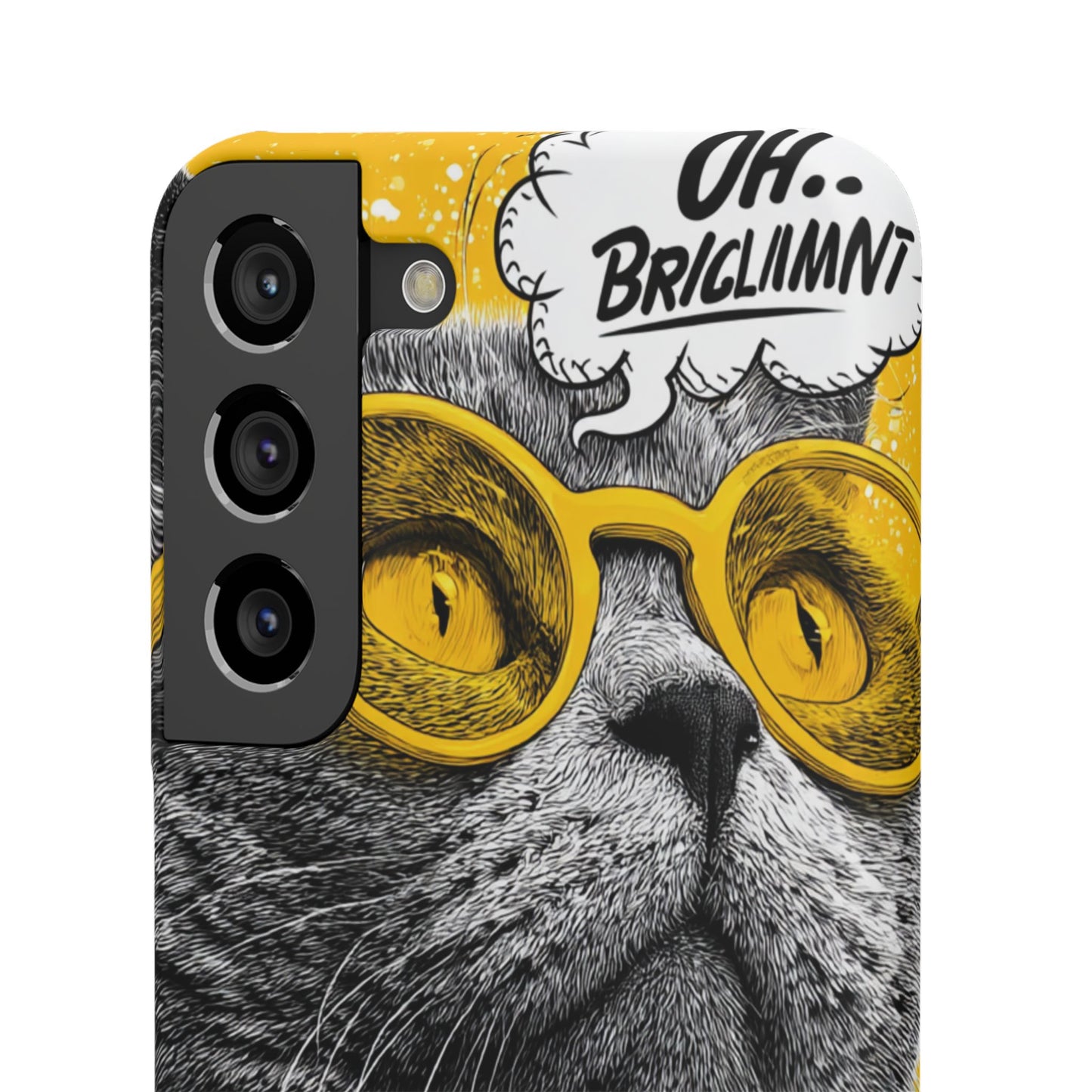 Playful Cat Snap Case - Quirky Phone Cover for Cat Lovers, Gift for Pet Enthusiasts, Funny Accessory for Any Occasion