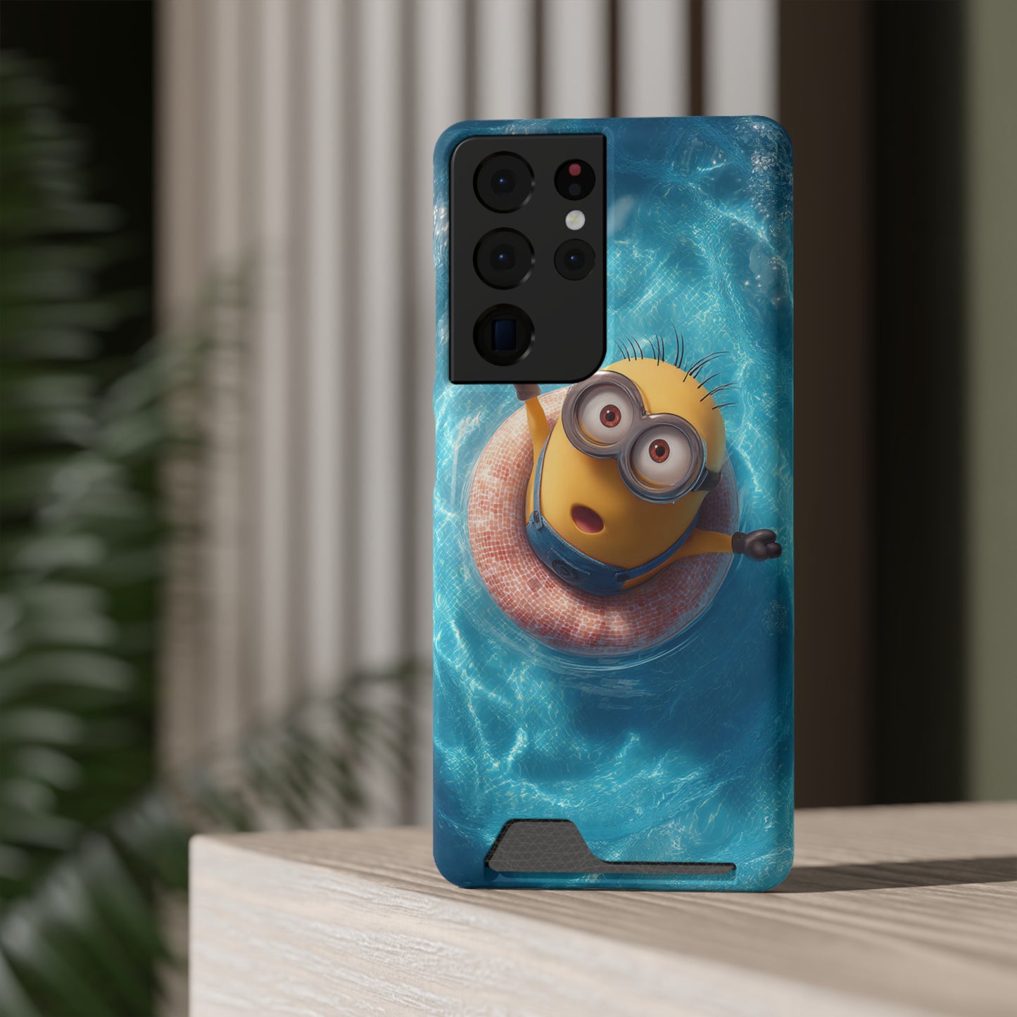 Minion Phone Case with Card Holder, Fun and Functional Accessory for Kids, Smartphone Case, Gift for Minion Fans, Unique Mobile Cover, [...]