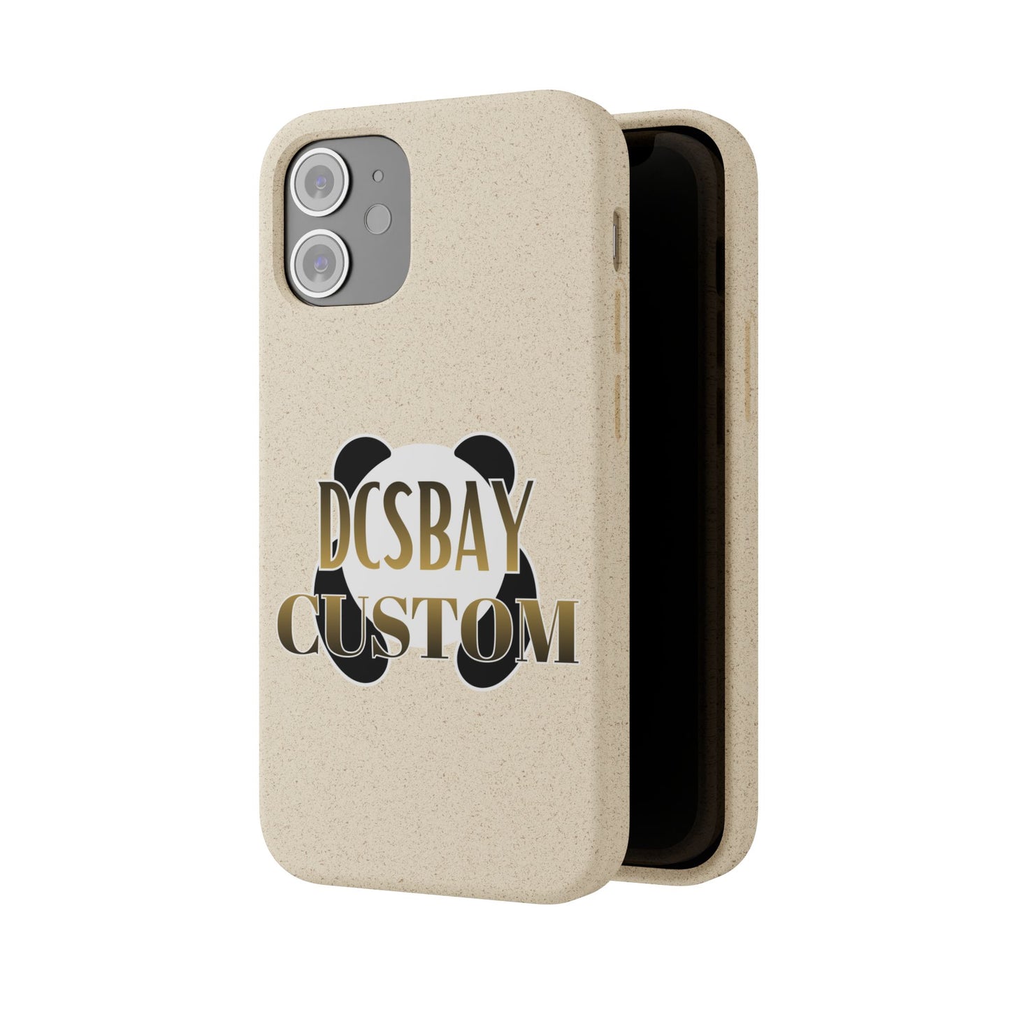 Biodegradable Panda Phone Case — Eco-Friendly Customizable iPhone Cover