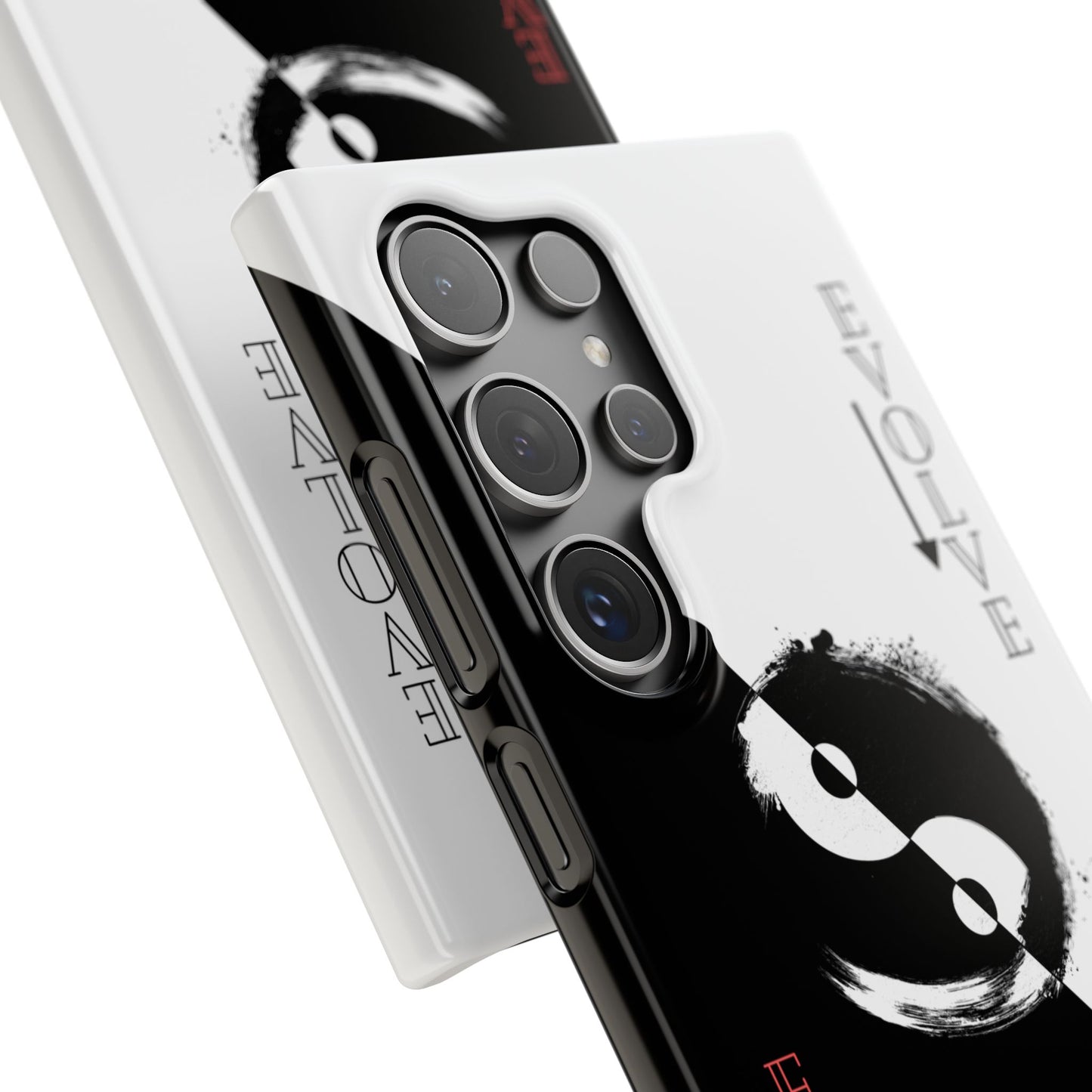 Yin Yang Evolve Black and White Snap Case Cover for iPhone and Samsung