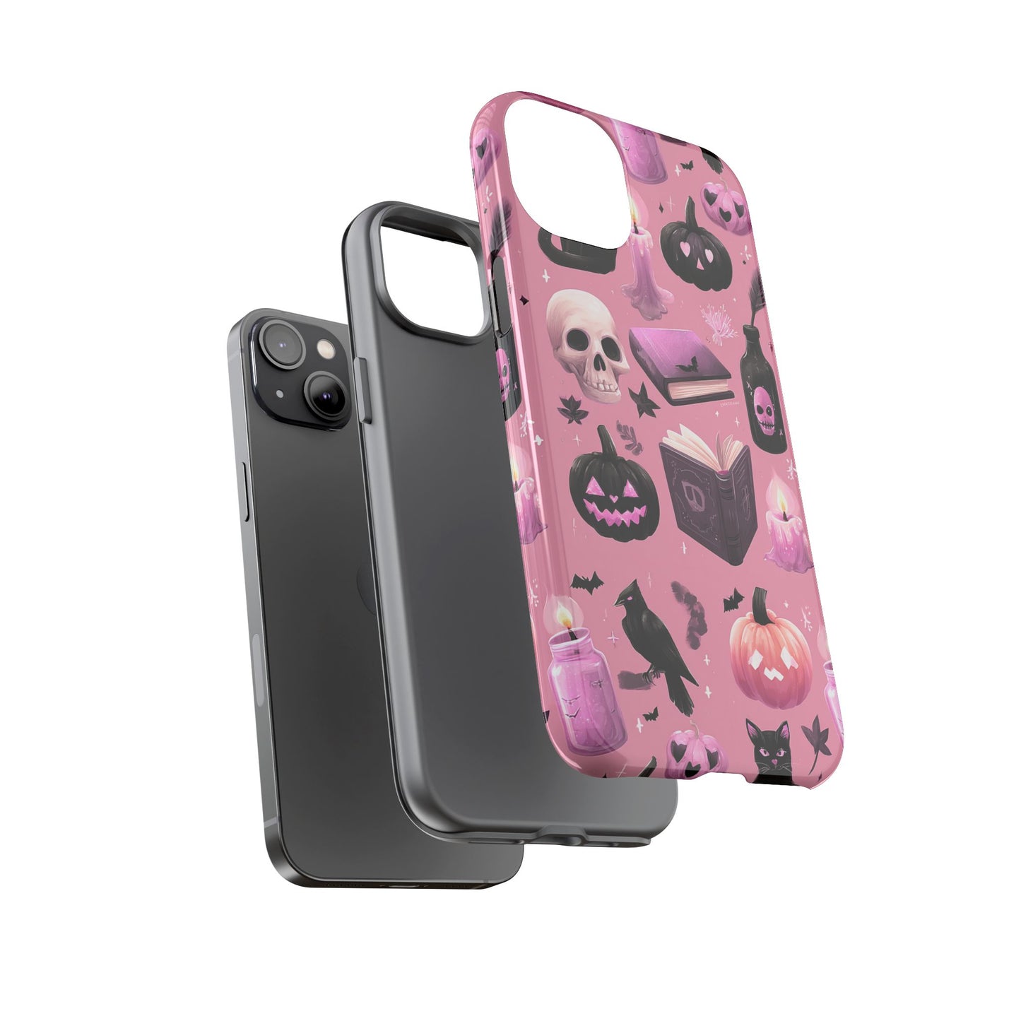 Spooky Phone Case - Halloween Design, Cute Costume Accessory, Fall Decor, Gift for Cat Lovers, Witchy Vibes, Trick or Treat