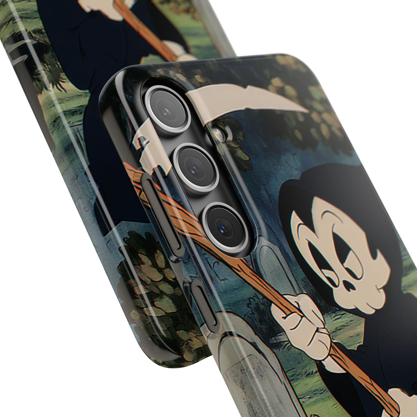 Grim Reaper Snap Case, Halloween Phone Case, Cute Death Phone Cover, Spooky Accessories, Unique Phone Protector