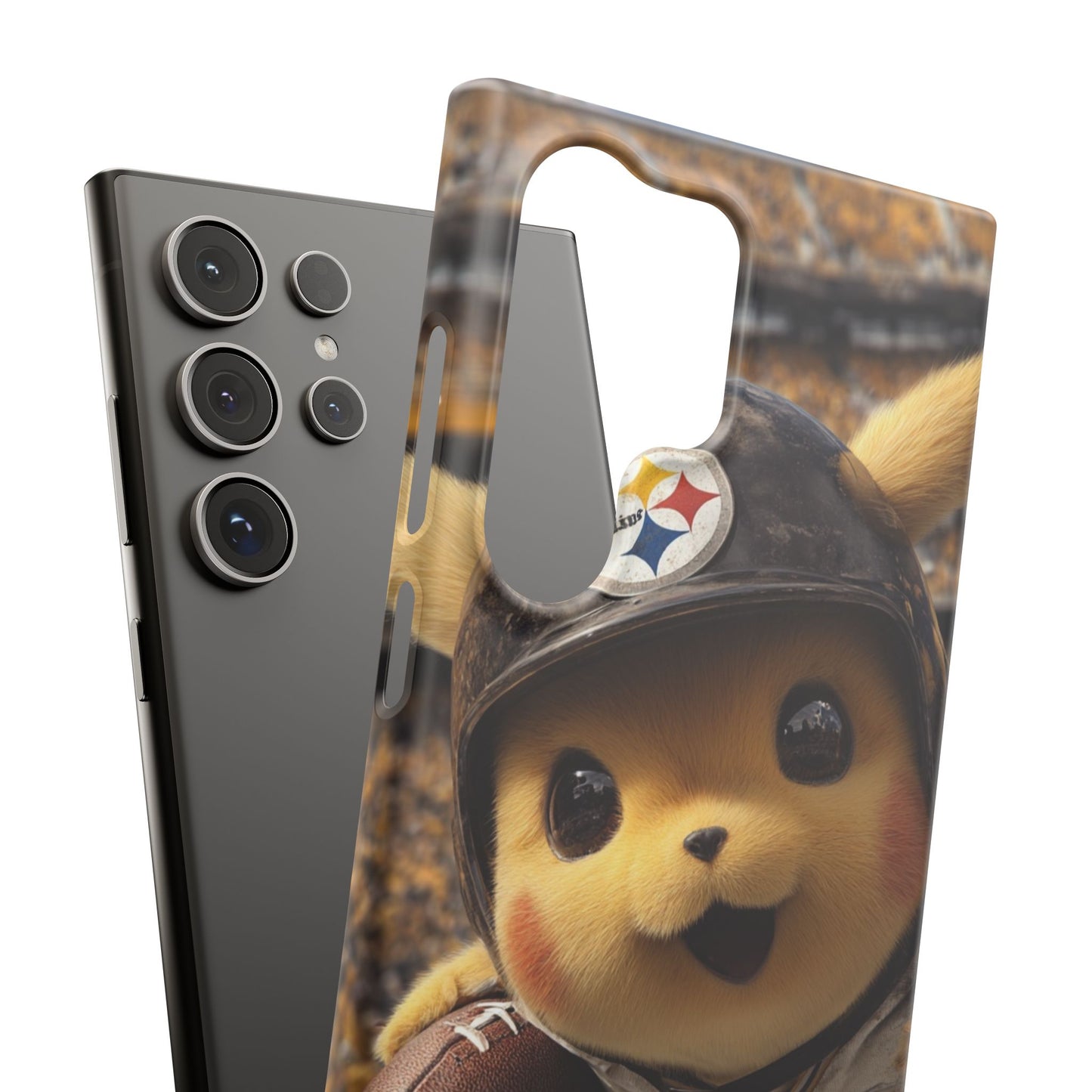 Fun Character Sports Snap Case, Phone Case, Fun Tech Accessory, Cute Gift for Gamers, Football Lovers, Kids.
