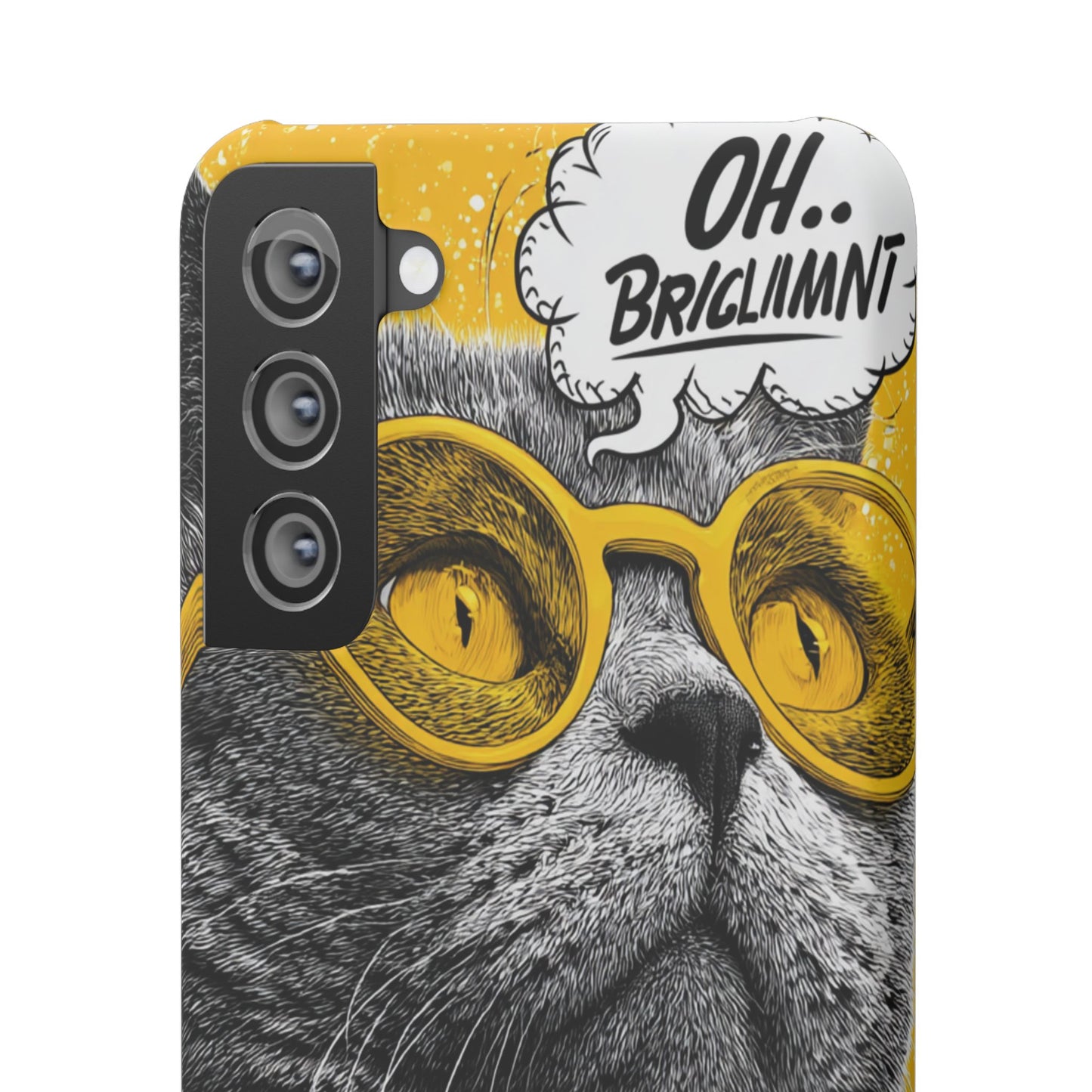 Playful Cat Snap Case - Quirky Phone Cover for Cat Lovers, Gift for Pet Enthusiasts, Funny Accessory for Any Occasion