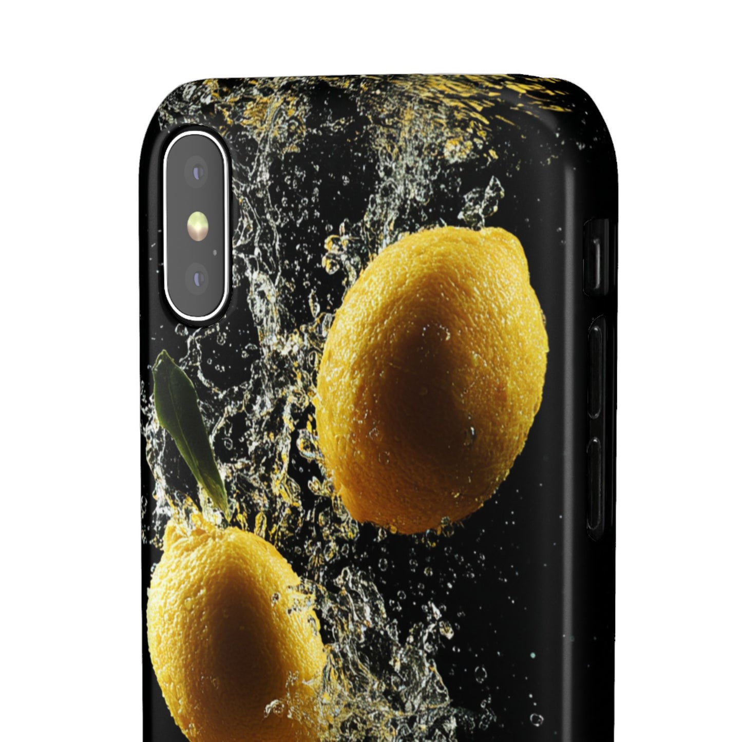 Lemon Splash Phone Case - Vibrant Snap Case, Fruit Lover Gift, Summer Vibes, Kitchen Decor, Unique Phone Accessories