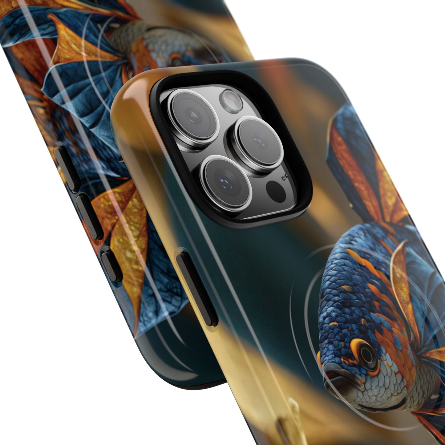 Koi Fish Tough Magnetic Phone Case — Protective Artistic Fish Design