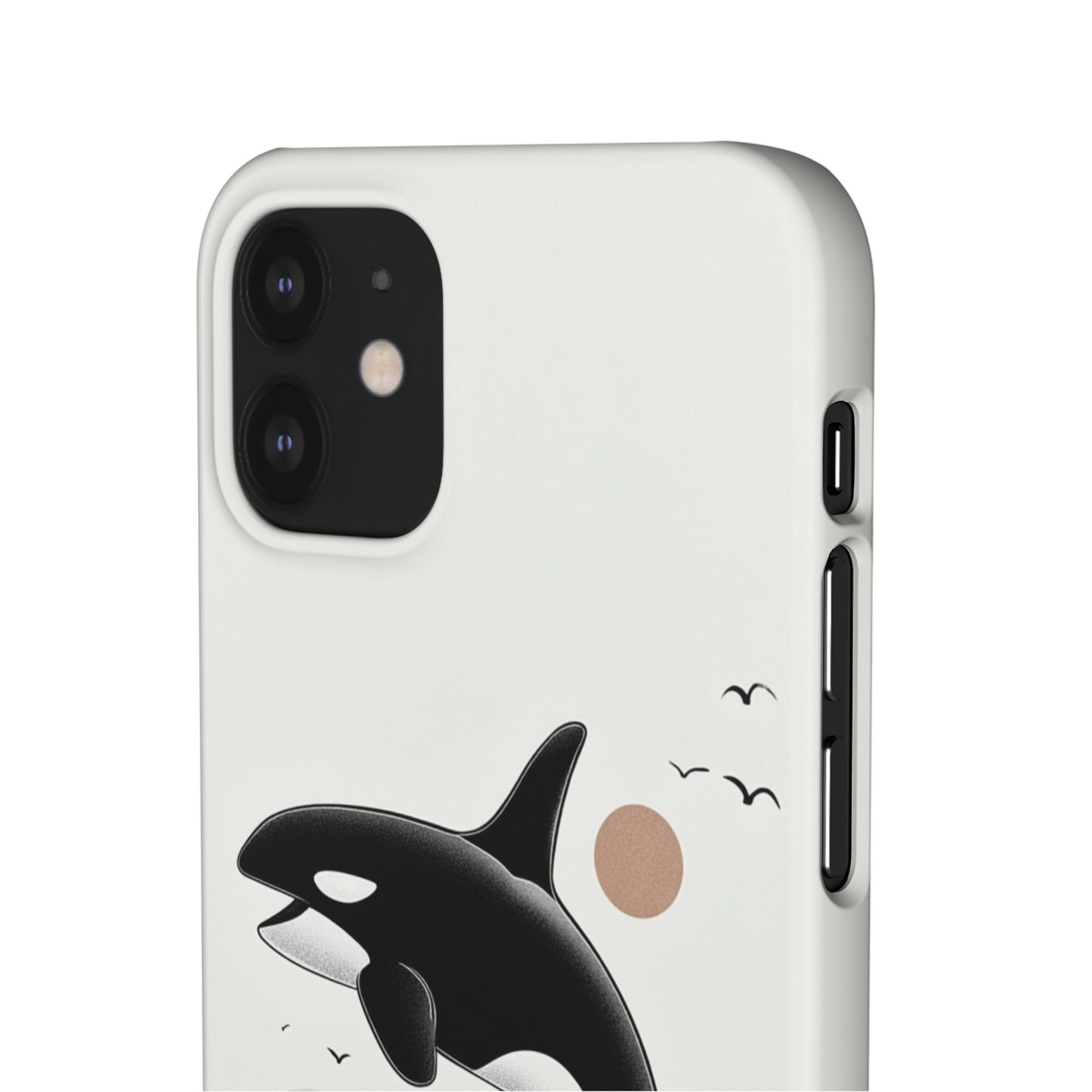 Whale Splash Phone Case | Ocean Lover Gift, Marine Art, Snap Cases, Cute Whale Design, Custom Phone Accessories