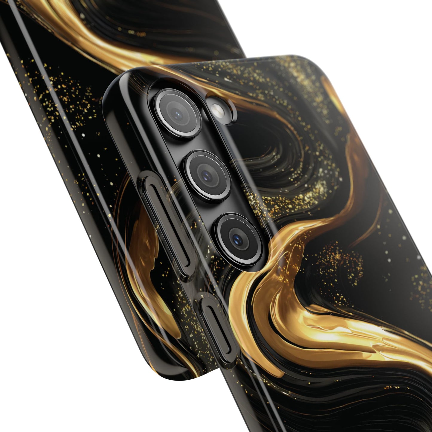 Elegant Gold Swirl Snap Case - Stylish Phone Cover, Modern Accessory, Gift for Her, Luxe Phone Case, Trendy Decor