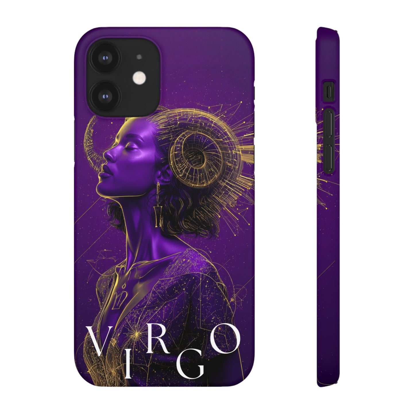 Purple Gold Celestial Virgo Snap Case and Protective Cover for Samsung and iPhone