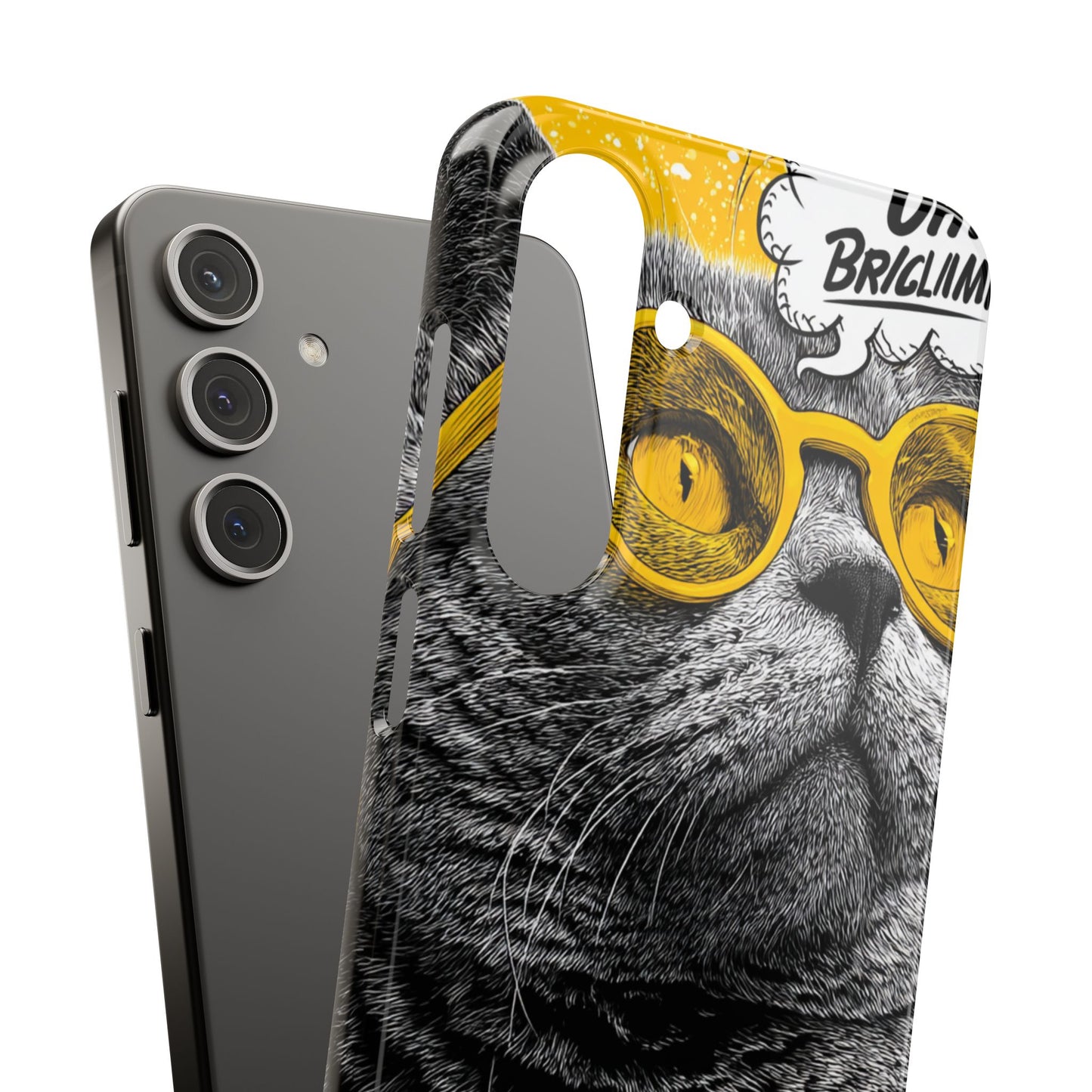 Playful Cat Snap Case - Quirky Phone Cover for Cat Lovers, Gift for Pet Enthusiasts, Funny Accessory for Any Occasion