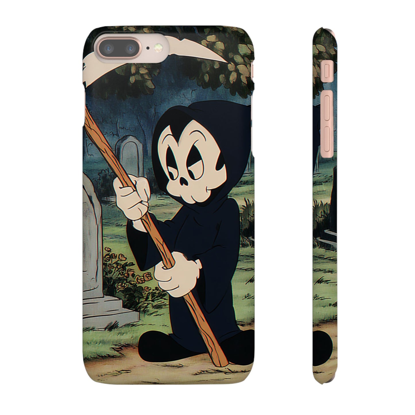 Grim Reaper Snap Case, Halloween Phone Case, Cute Death Phone Cover, Spooky Accessories, Unique Phone Protector