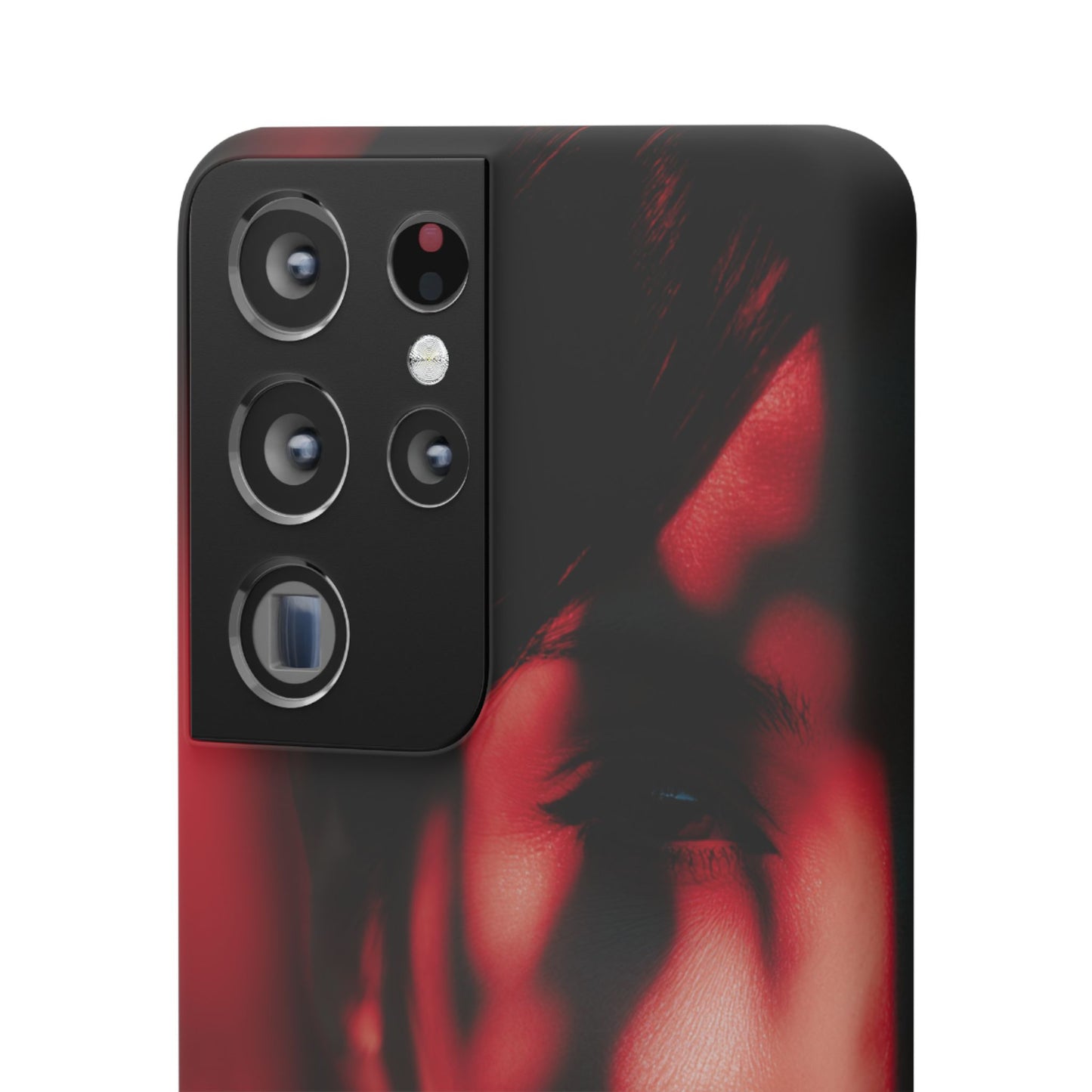 Stylish Snap Cases for Phone, Artistic Phone Cover, Unique Gifts, Red Aesthetic Case, Trendy Accessory, Vibrant Protection