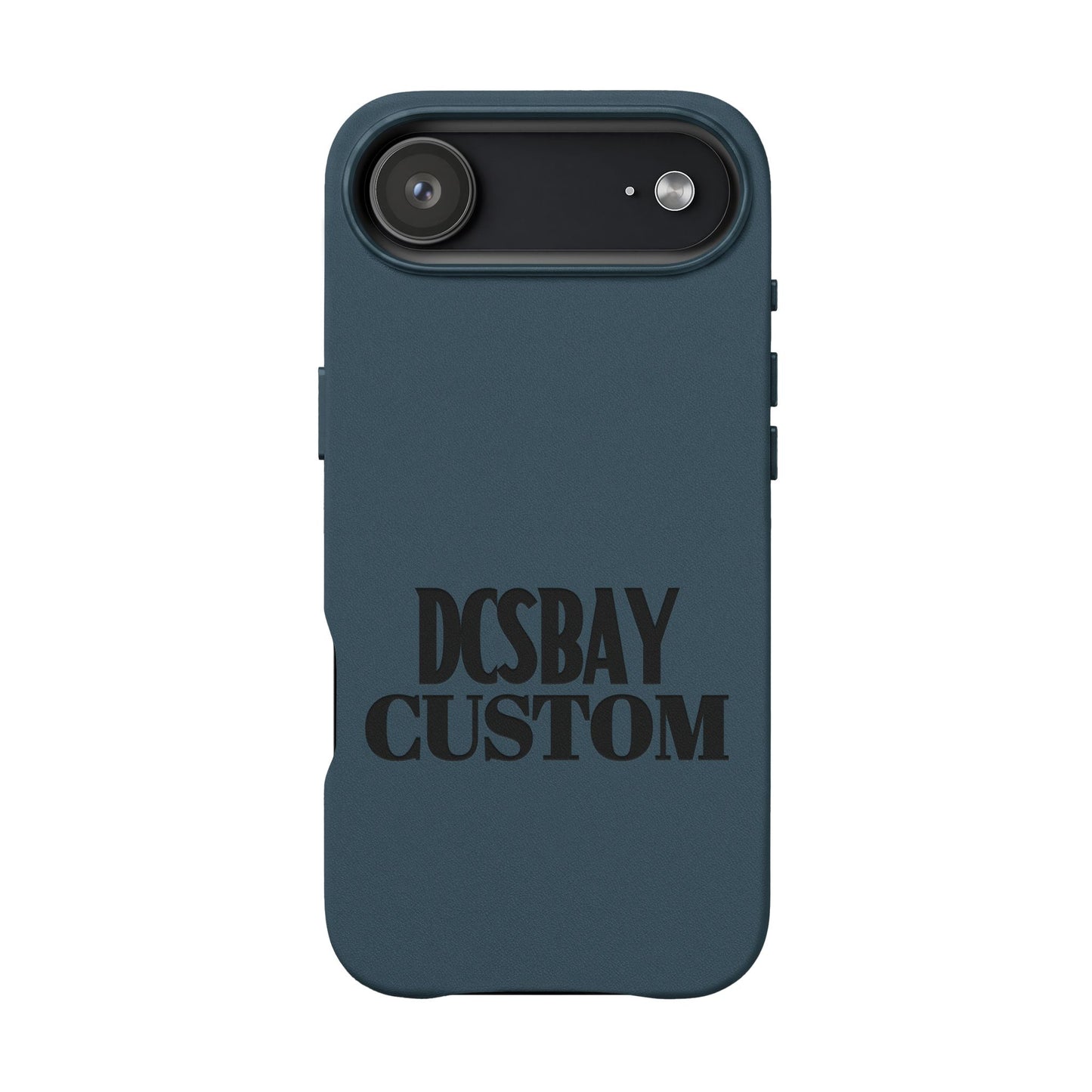 Engraved PU Leather Phone Case — Minimal Bear Silhouette