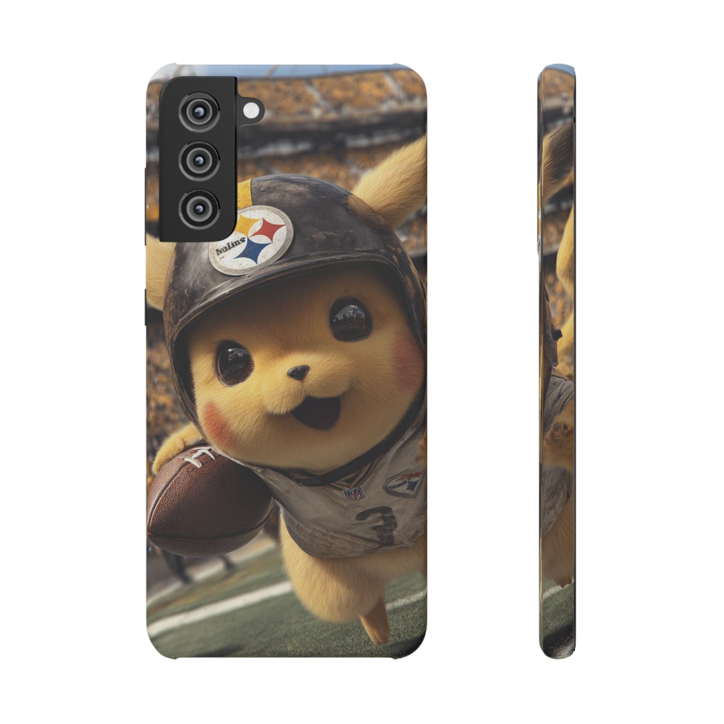 Fun Character Sports Snap Case, Phone Case, Fun Tech Accessory, Cute Gift for Gamers, Football Lovers, Kids.