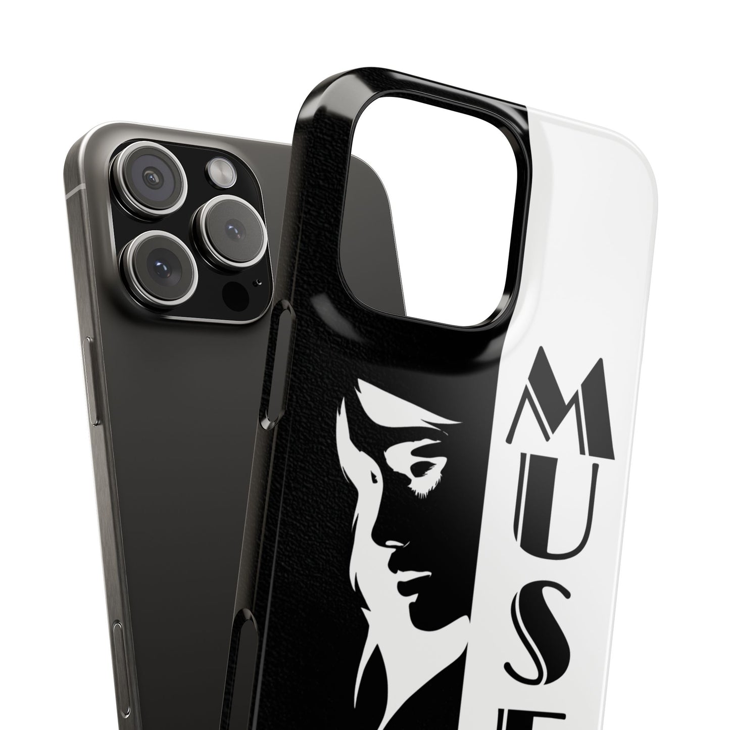 Black And White Bold Muse Snap Case Cover for iPhone and Samsung