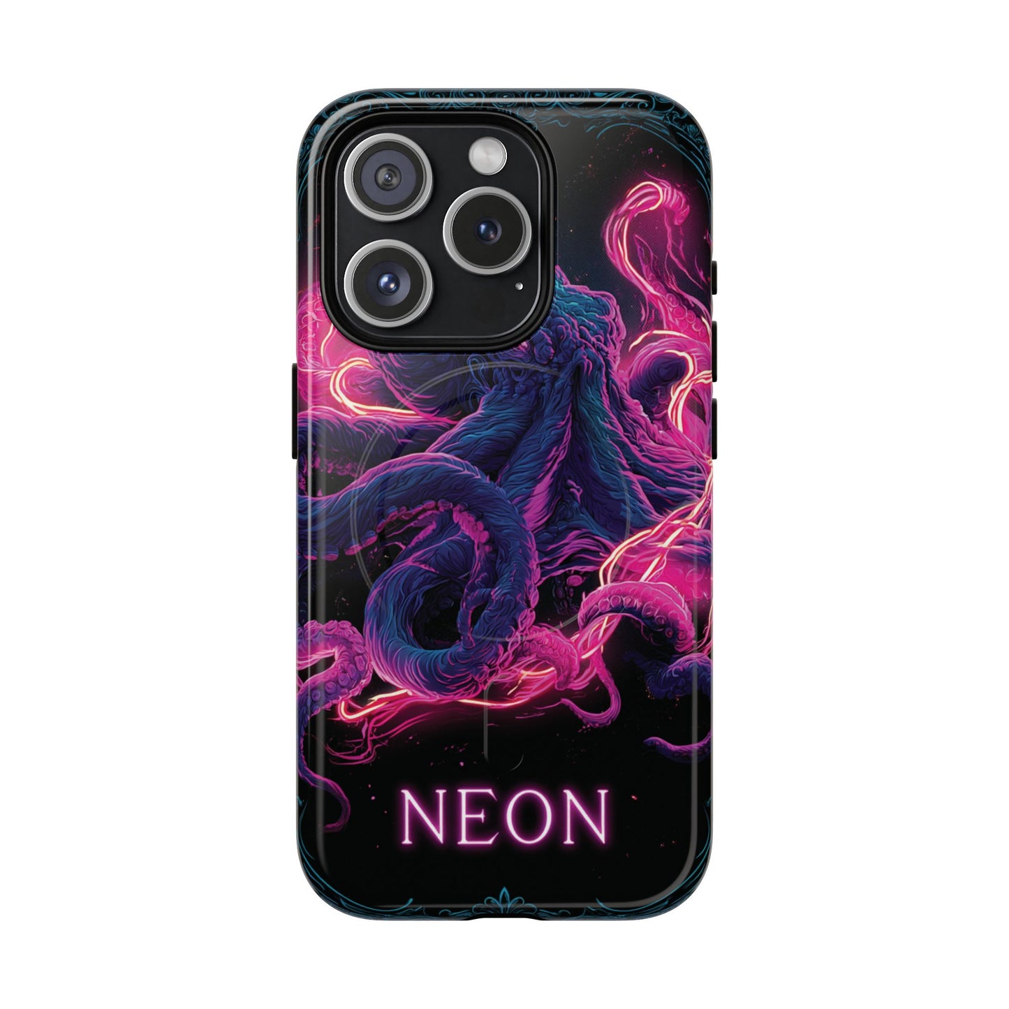 Neon Octopus Phone Case — Tough Magnetic Protective Cover