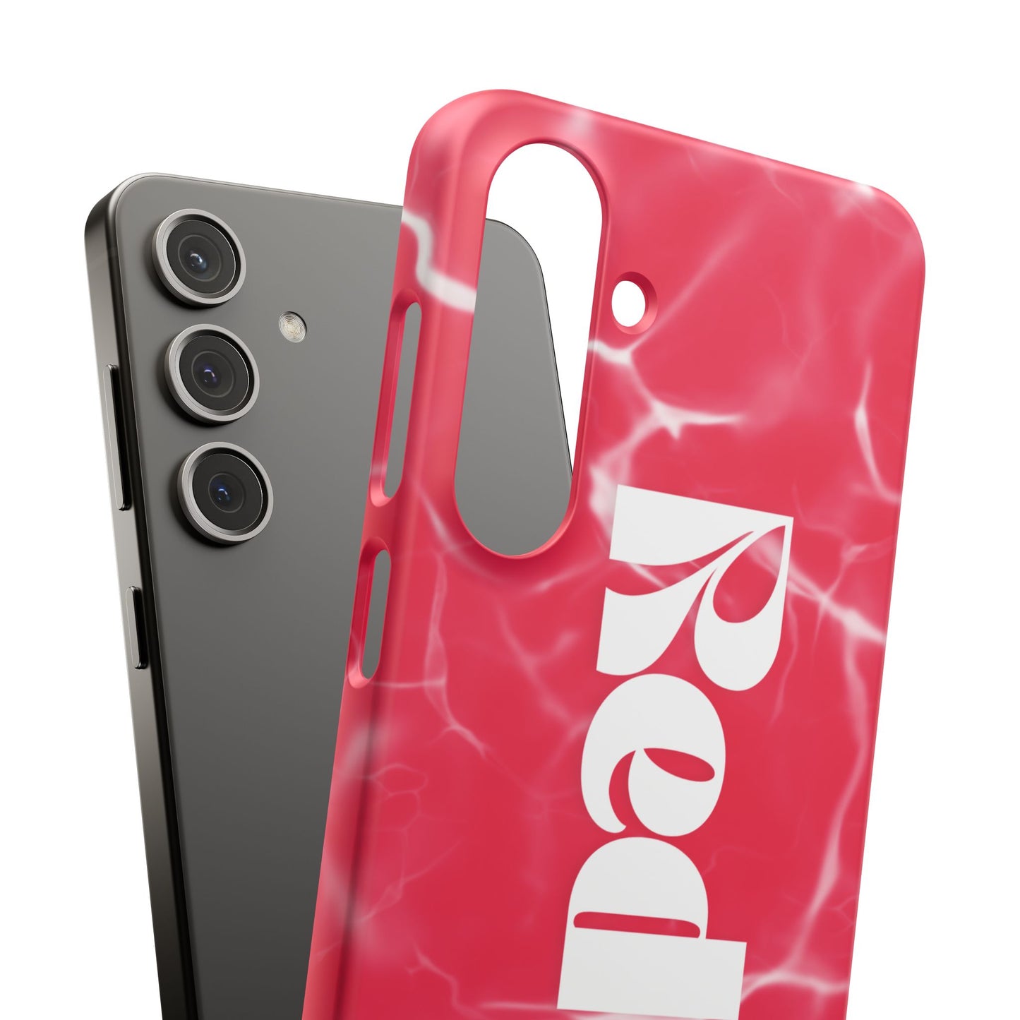 Vibrant Red Snap Case for iPhone, Trendy Phone Cover, Gift for Her, Summer Accessory, Stylish Tech Protection