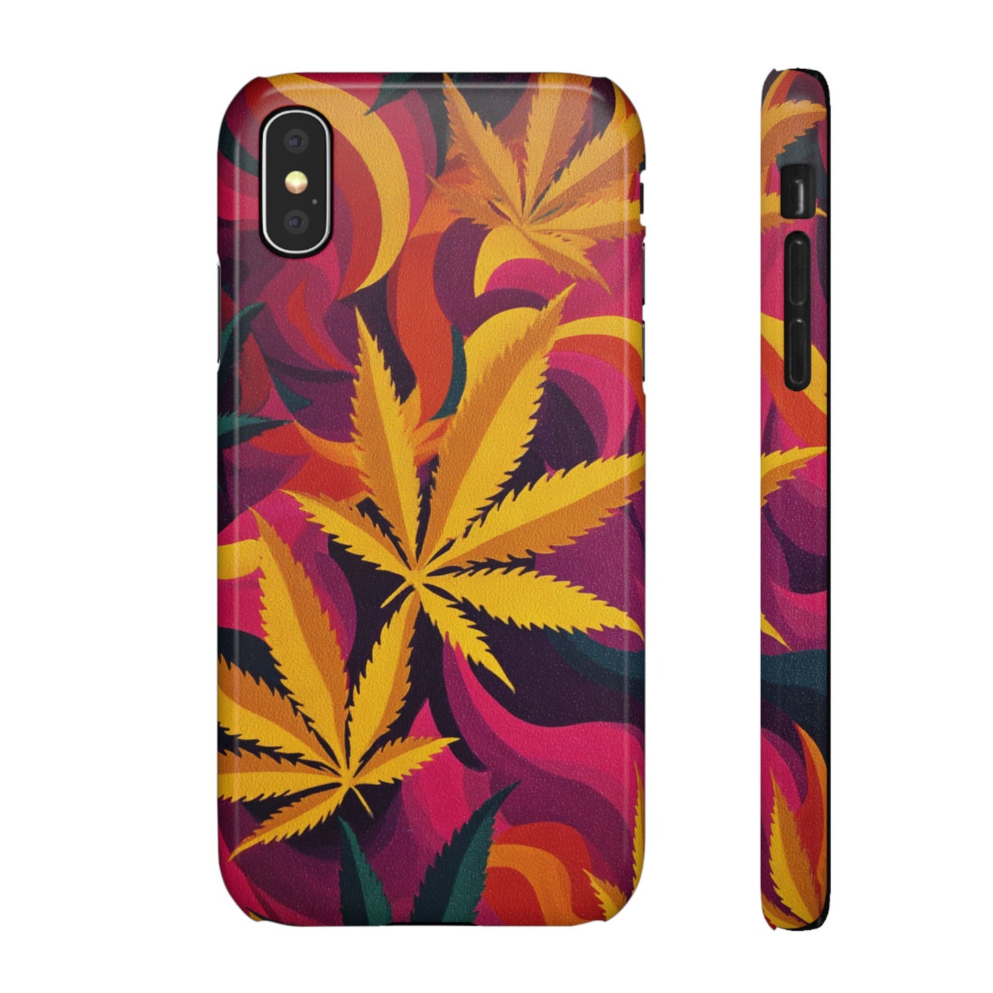 Autumn Vibe Cannabis Snap Case for IPhones and Samsungs Custom