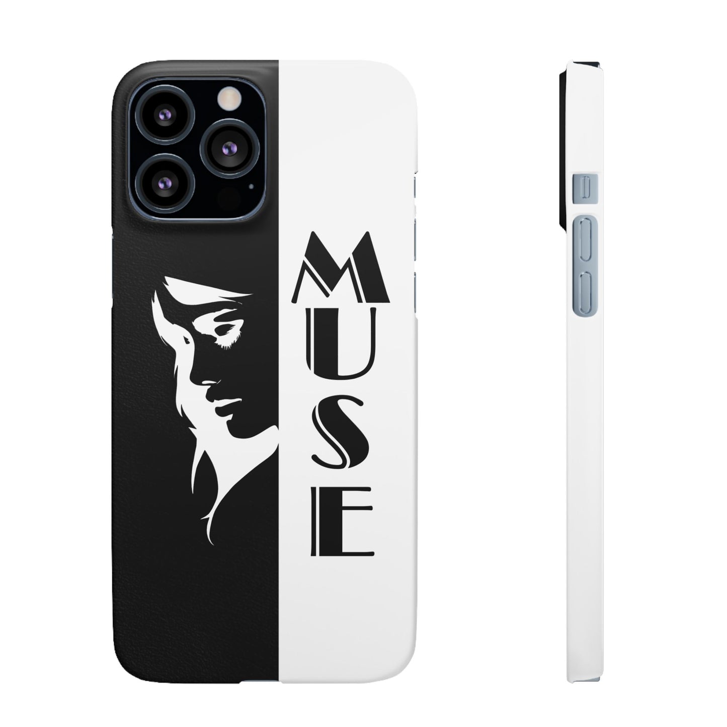 Black And White Bold Muse Snap Case Cover for iPhone and Samsung