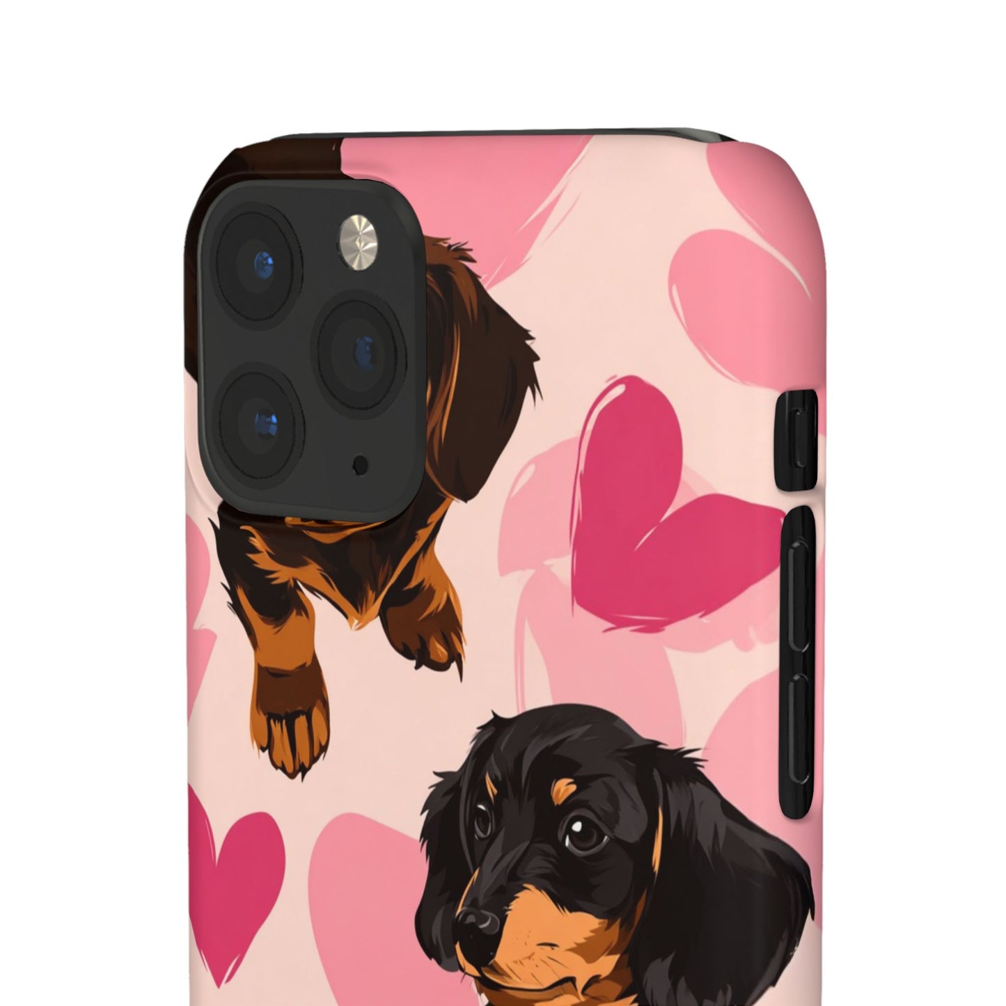 Pink Dachshund Love Phone Case for Iphone and Samsung Customistion and Free Shipping Avvialable