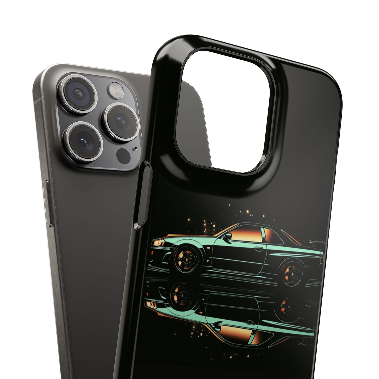 Green Skyleine R34 GTR Art Snap Case and Protective Phone Cover For iPhone and Samsung