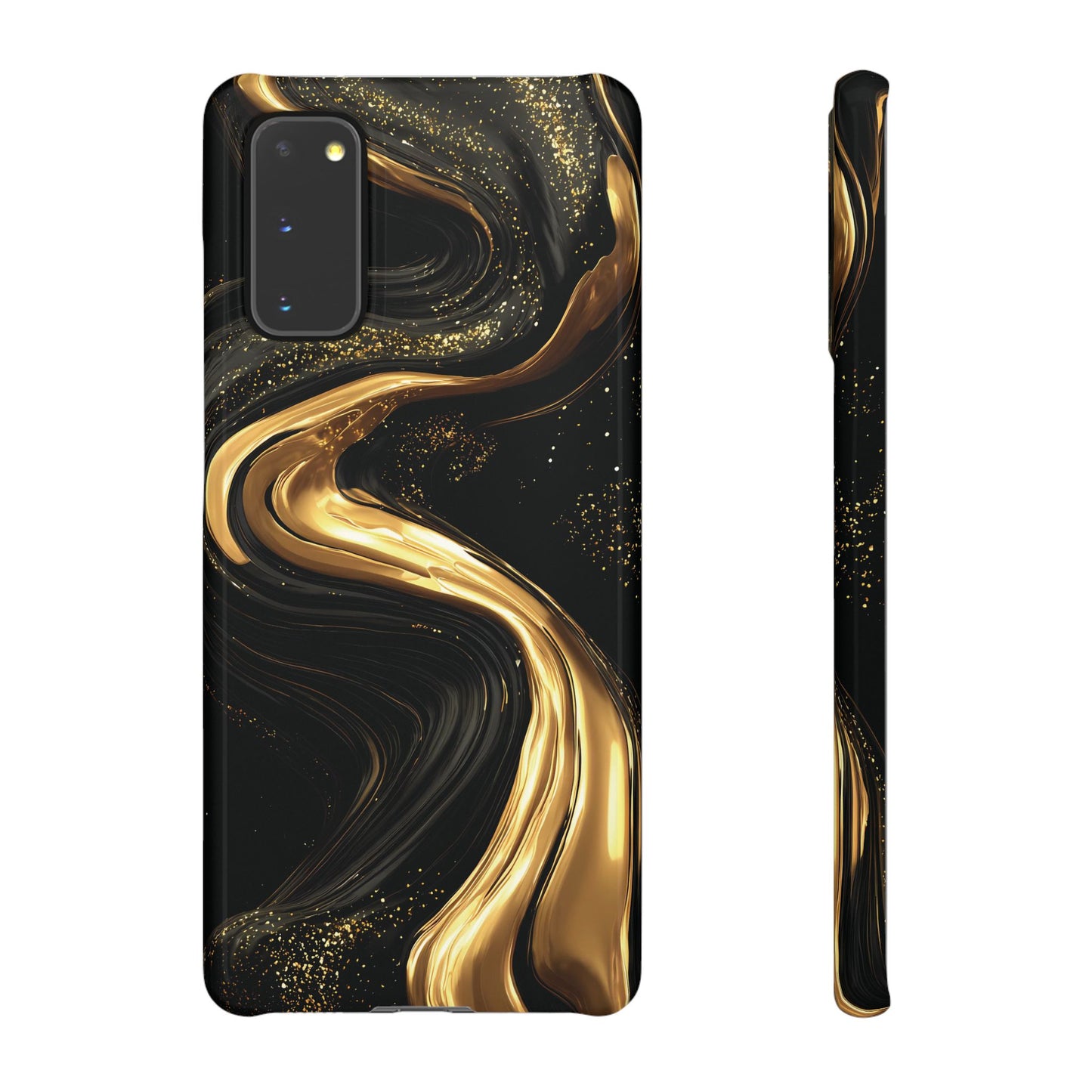 Elegant Gold Swirl Snap Case - Stylish Phone Cover, Modern Accessory, Gift for Her, Luxe Phone Case, Trendy Decor