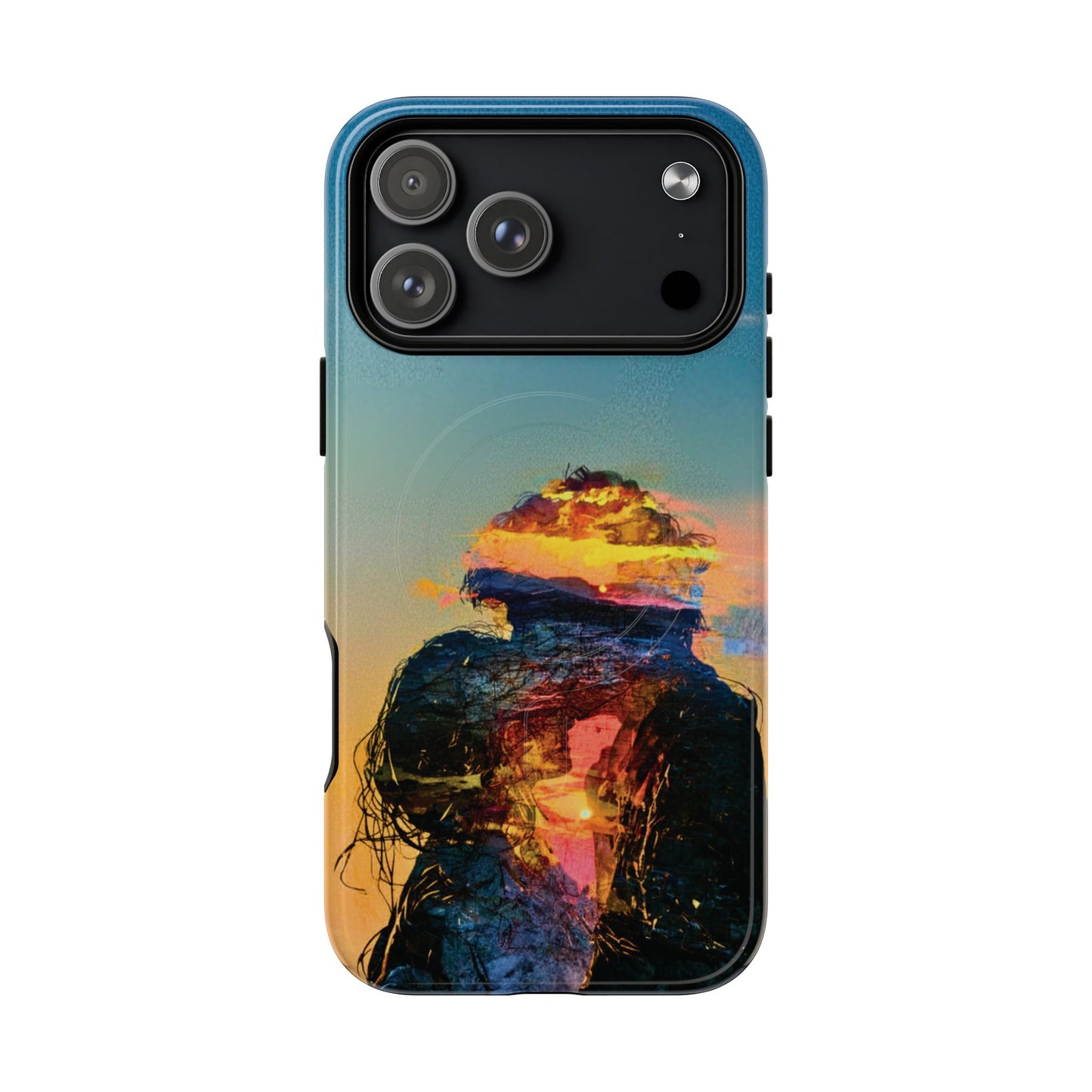 Abstract Sunset Silhouette Tough Magnetic Phone Case