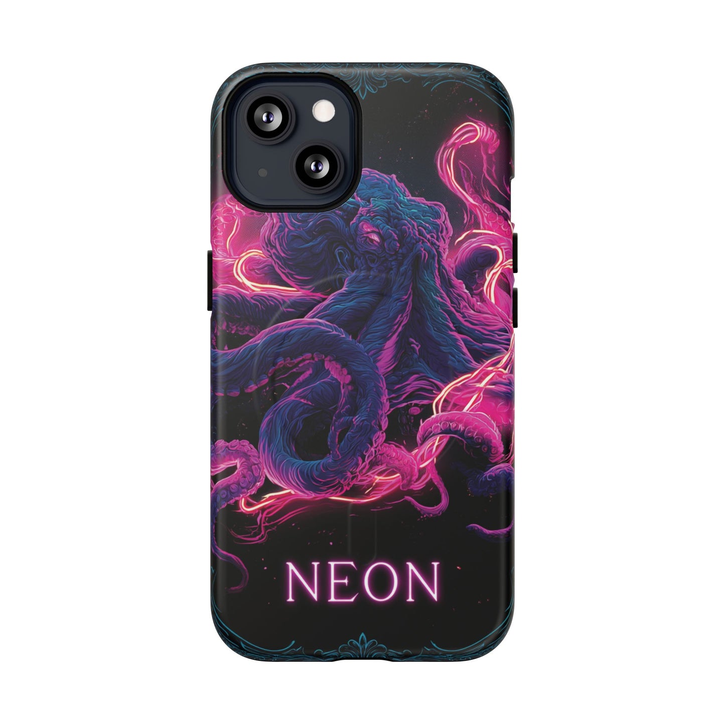 Neon Octopus Phone Case — Tough Magnetic Protective Cover