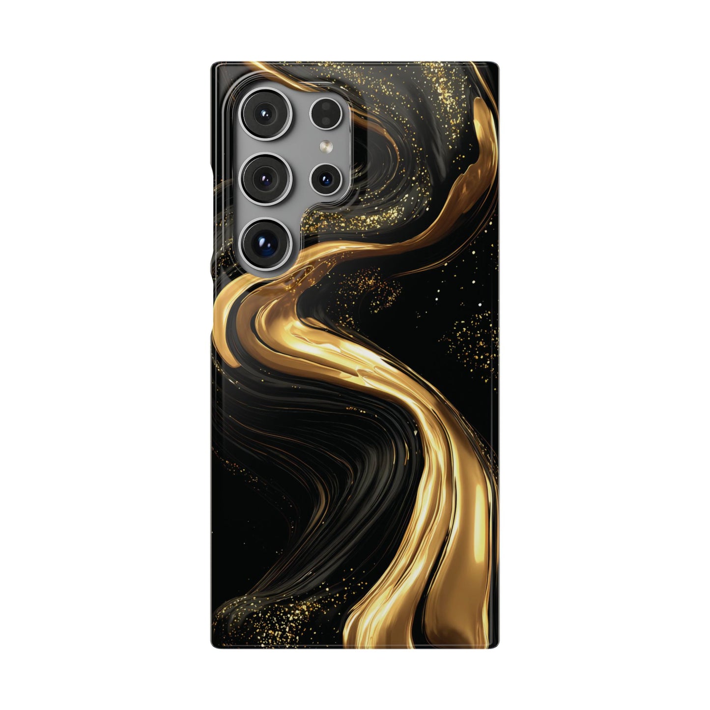 Elegant Gold Swirl Snap Case - Stylish Phone Cover, Modern Accessory, Gift for Her, Luxe Phone Case, Trendy Decor