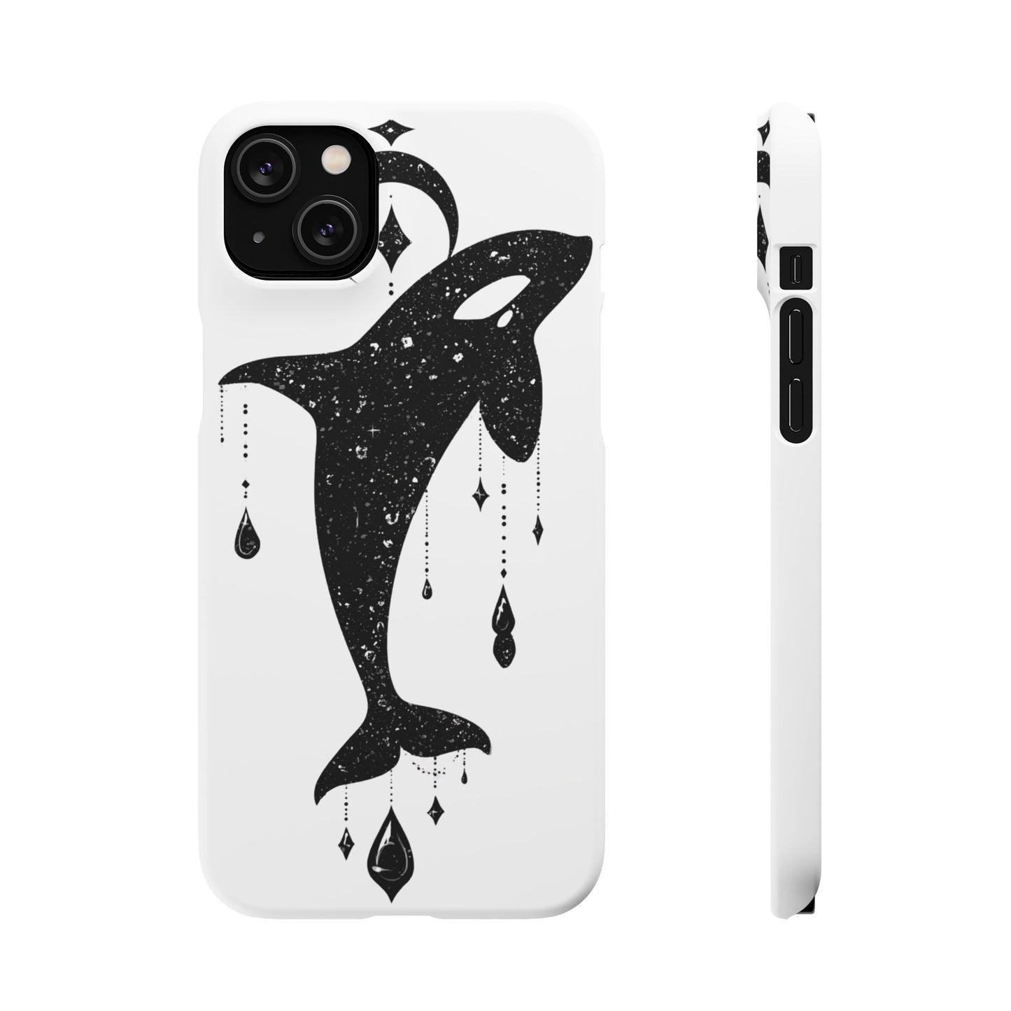 Celestial Orca Snap Case | Phone Cover, Whale Lover Gift, Cosmic Decor, Unique Art, Ocean Vibe